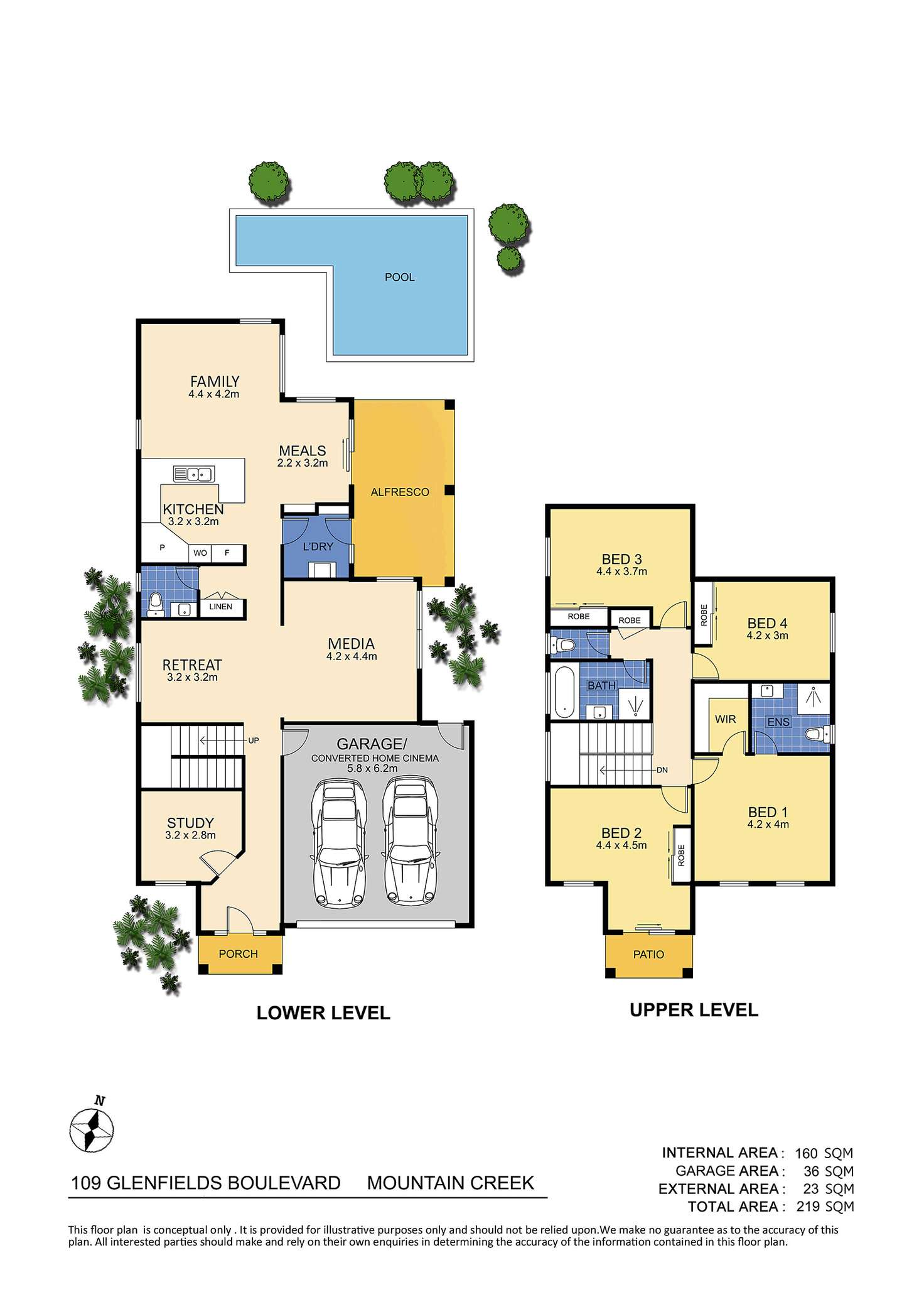 Floorplan of Homely house listing, 109 Glenfields Boulevard, Mountain Creek QLD 4557