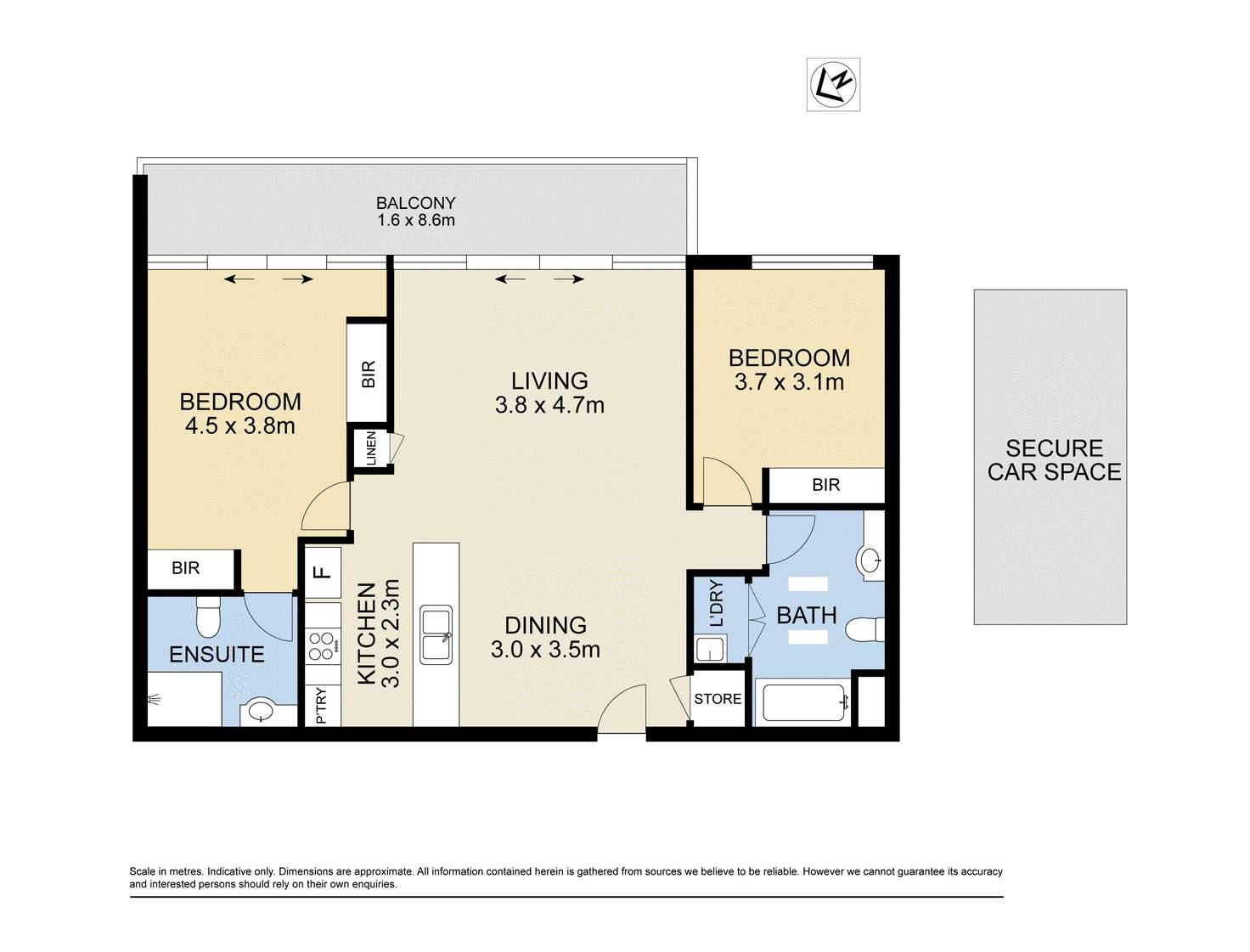 Floorplan of Homely apartment listing, 58/2 Hutchinson Walk, Zetland NSW 2017