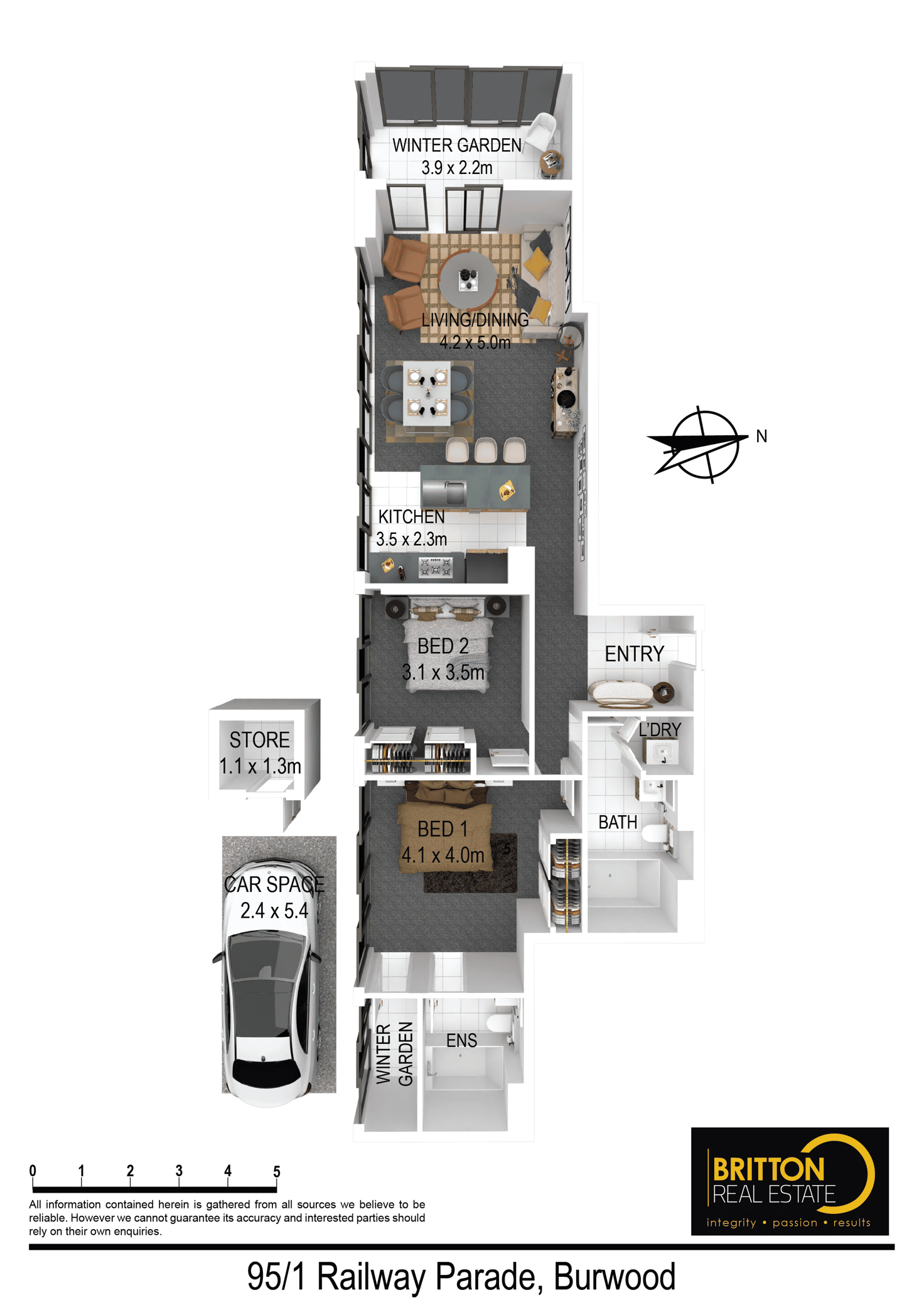 Floorplan of Homely apartment listing, 95/1 Railway Pde, Burwood NSW 2134