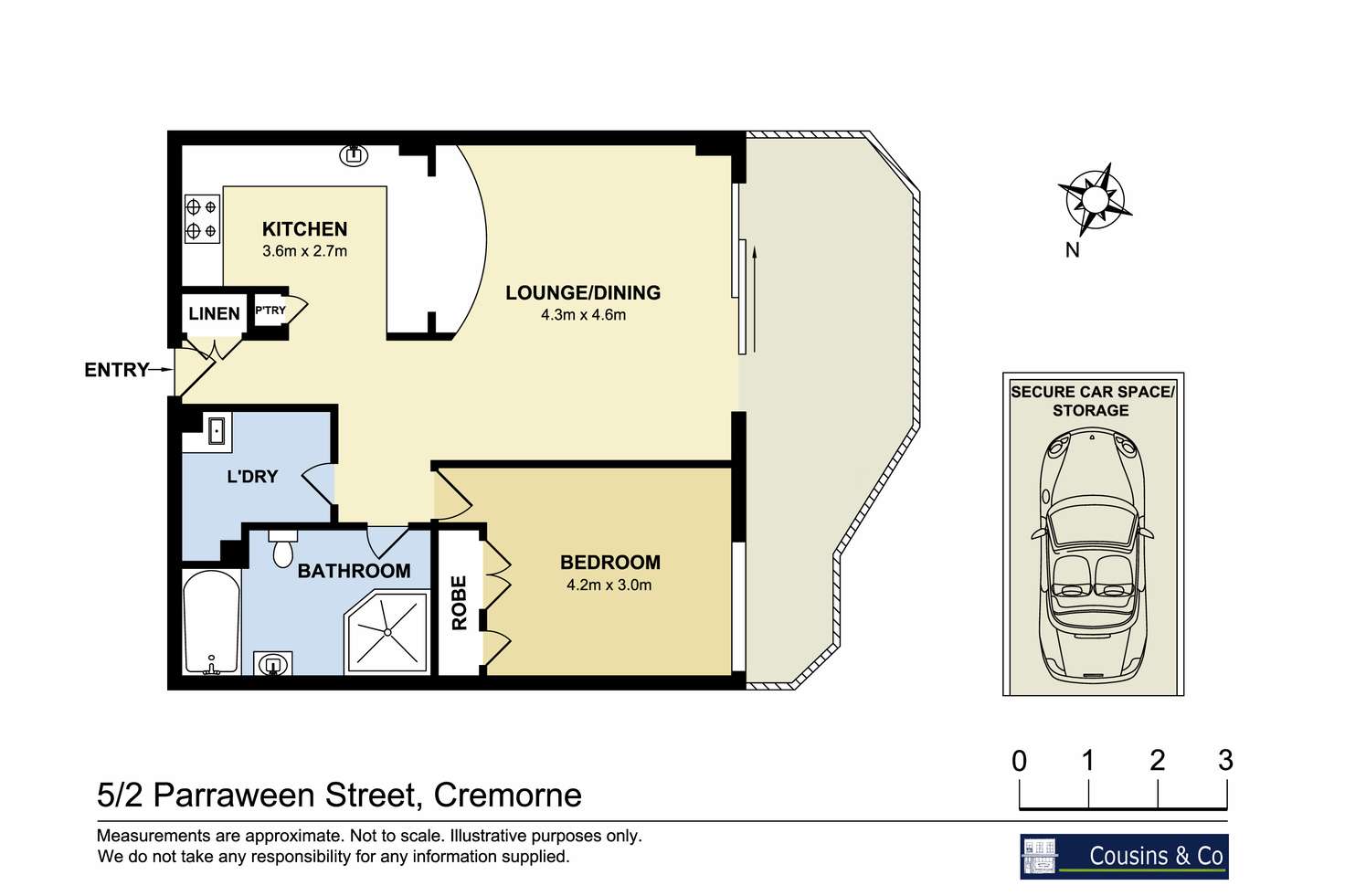 Floorplan of Homely apartment listing, 5/2-6 Parraween Street, Cremorne NSW 2090