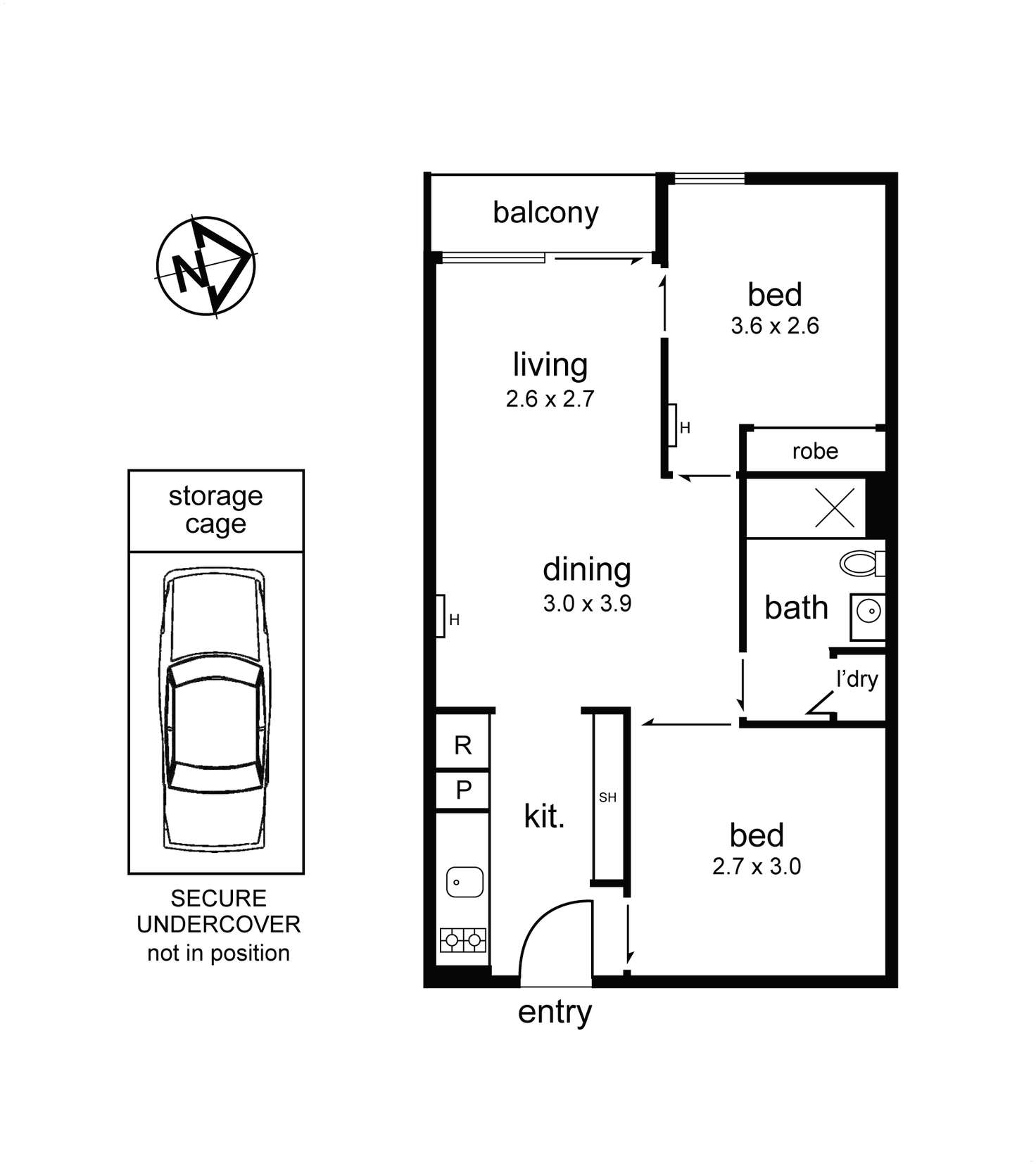 Floorplan of Homely apartment listing, Unit 605v/162 Albert Street, East Melbourne VIC 3002