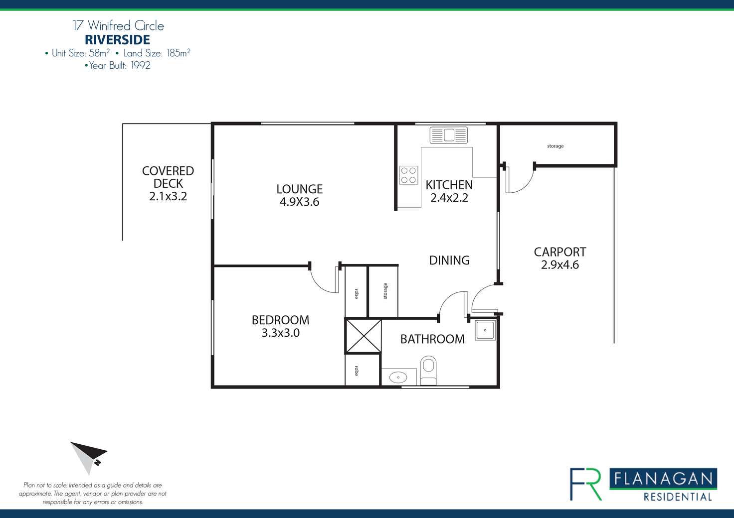 Floorplan of Homely unit listing, 17 Winifred Circle, Riverside TAS 7250