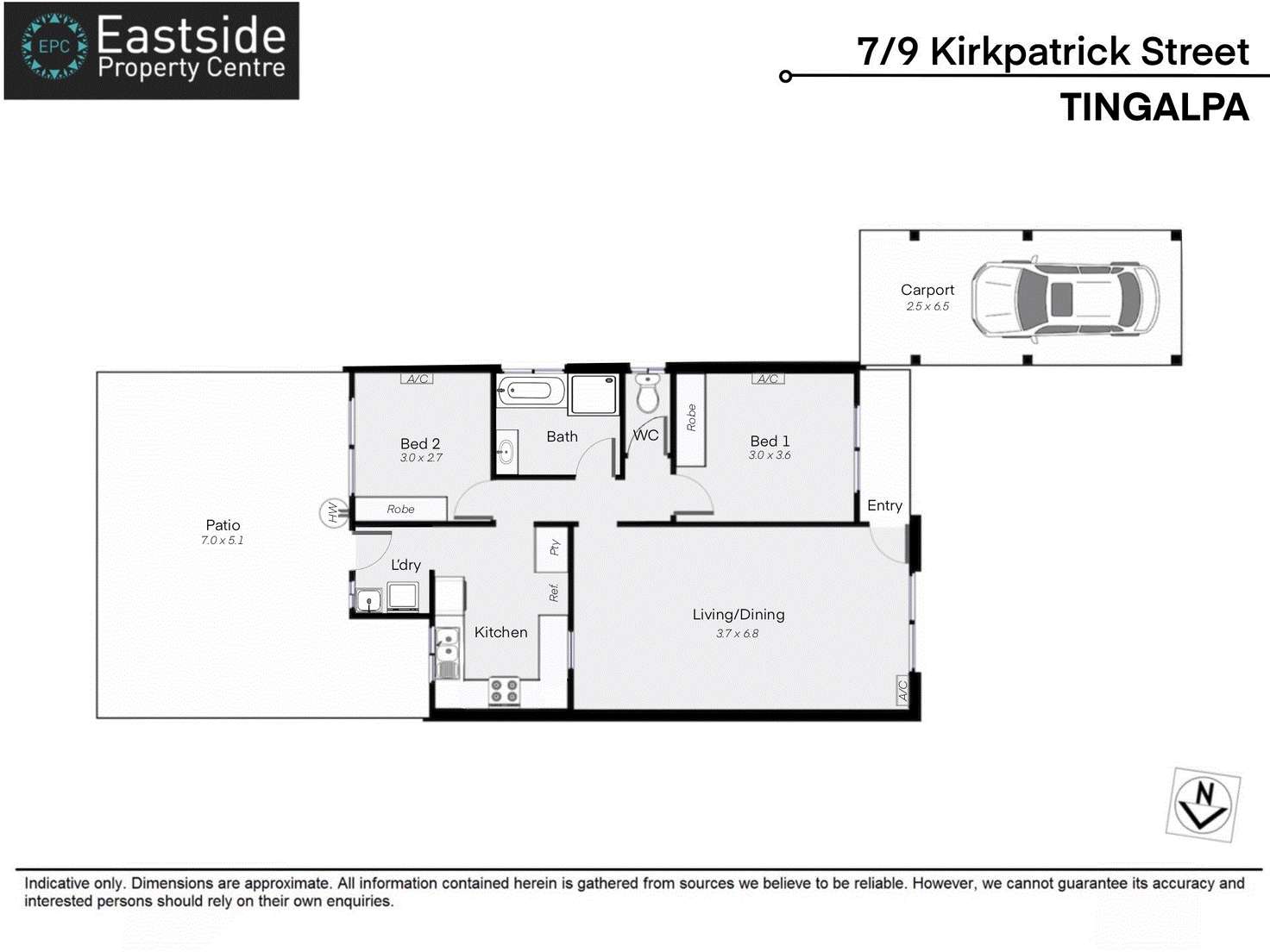 Floorplan of Homely villa listing, Unit 7/9 Kirkpatrick St, Tingalpa QLD 4173