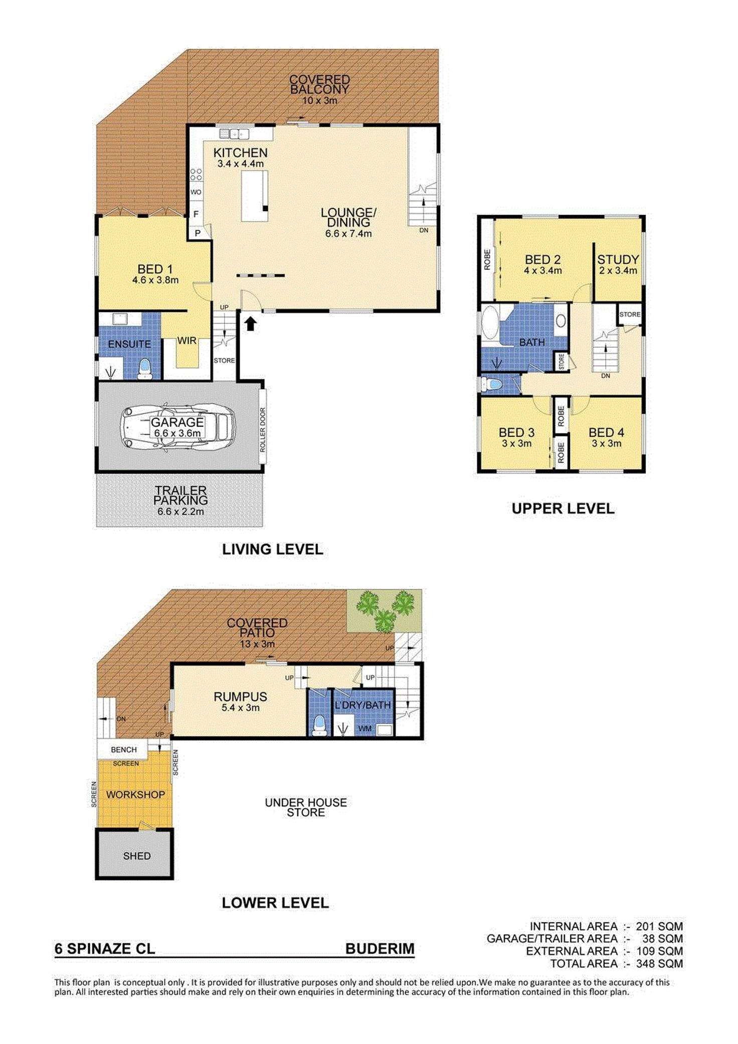 Floorplan of Homely house listing, 6 Spinaze Cl, Buderim QLD 4556