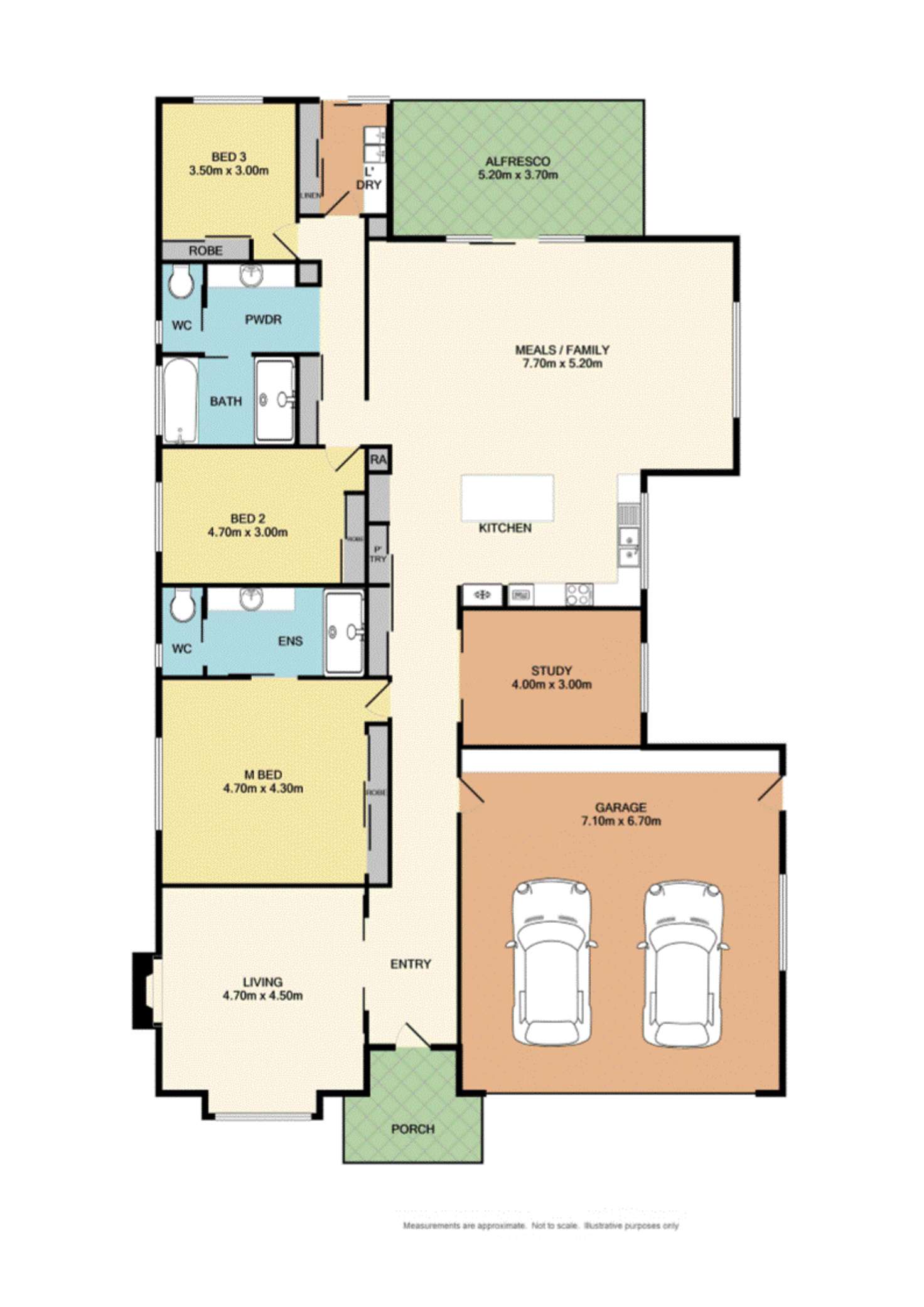 Floorplan of Homely house listing, 5 Inwood Cres, Wodonga VIC 3690
