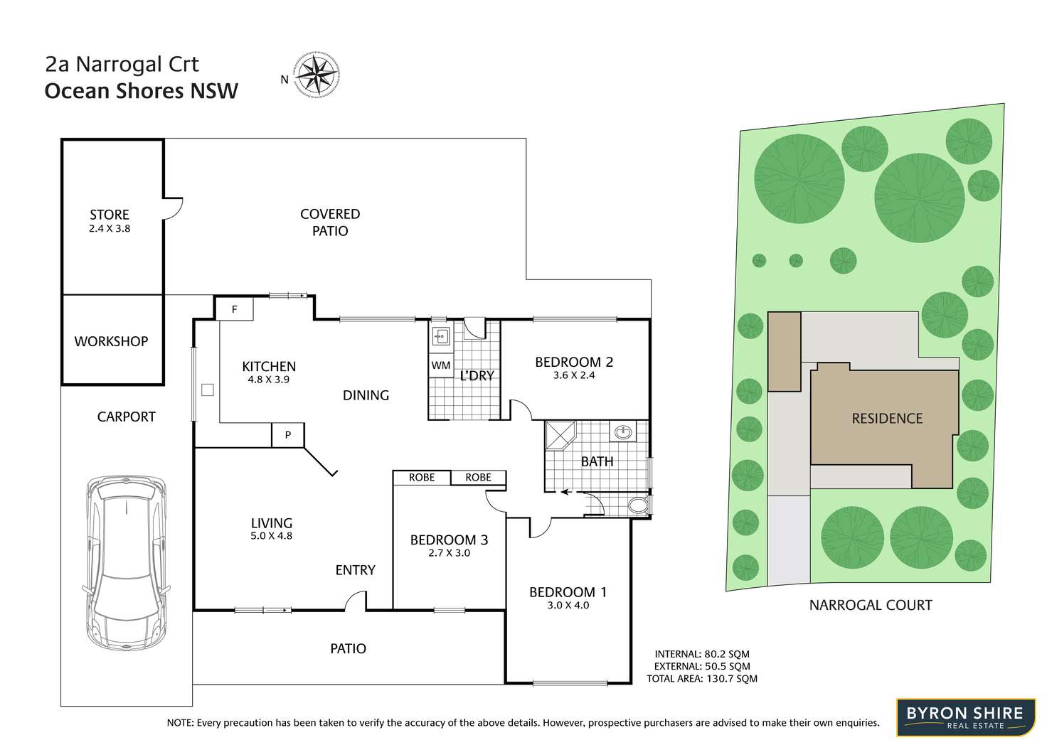 Floorplan of Homely house listing, 2A Narrogal Ct, Ocean Shores NSW 2483