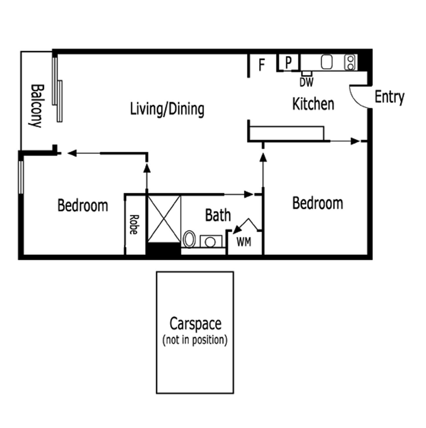 Floorplan of Homely apartment listing, Unit 304/162 Albert St, East Melbourne VIC 3002