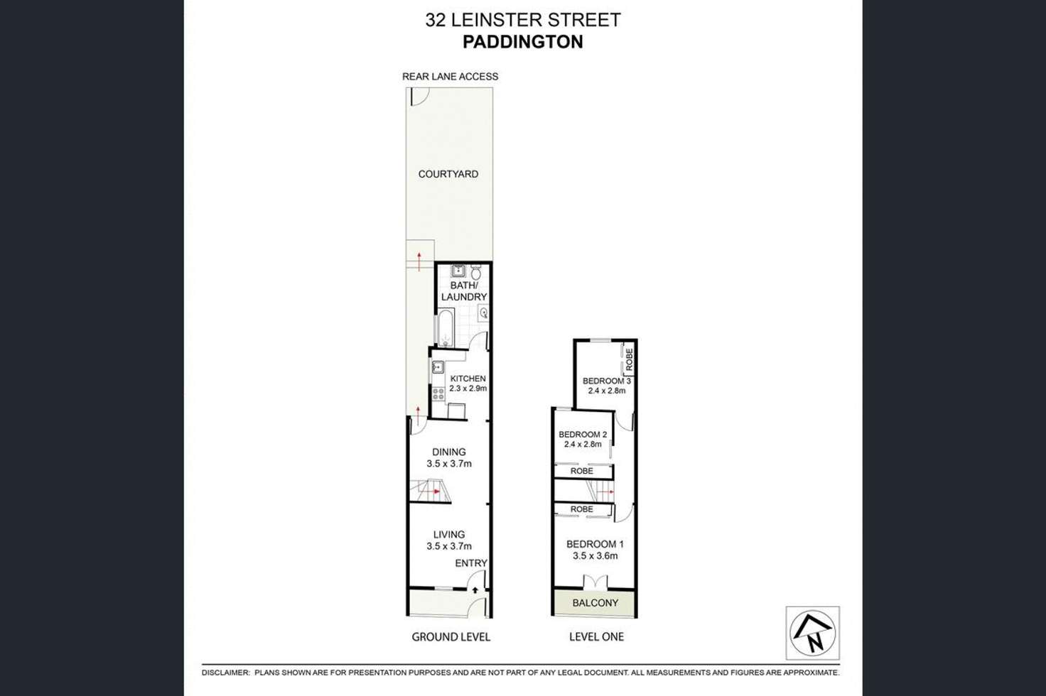 Floorplan of Homely house listing, 32 Leinster St, Paddington NSW 2021