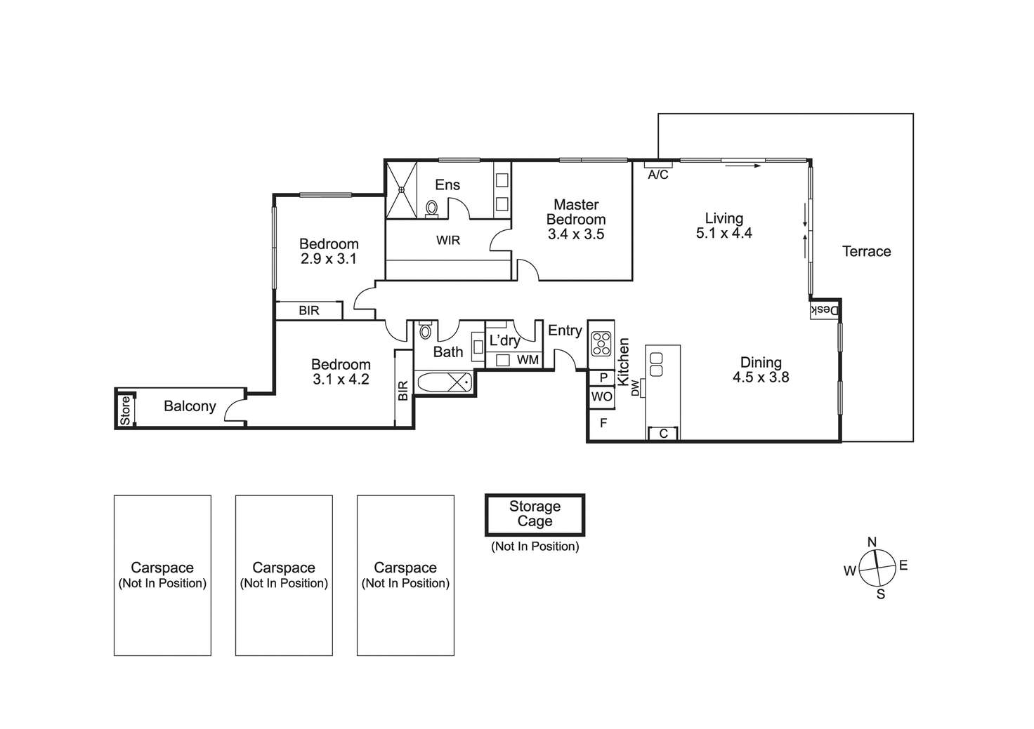 Floorplan of Homely apartment listing, Unit 15/32 Outer Cres, Brighton VIC 3186