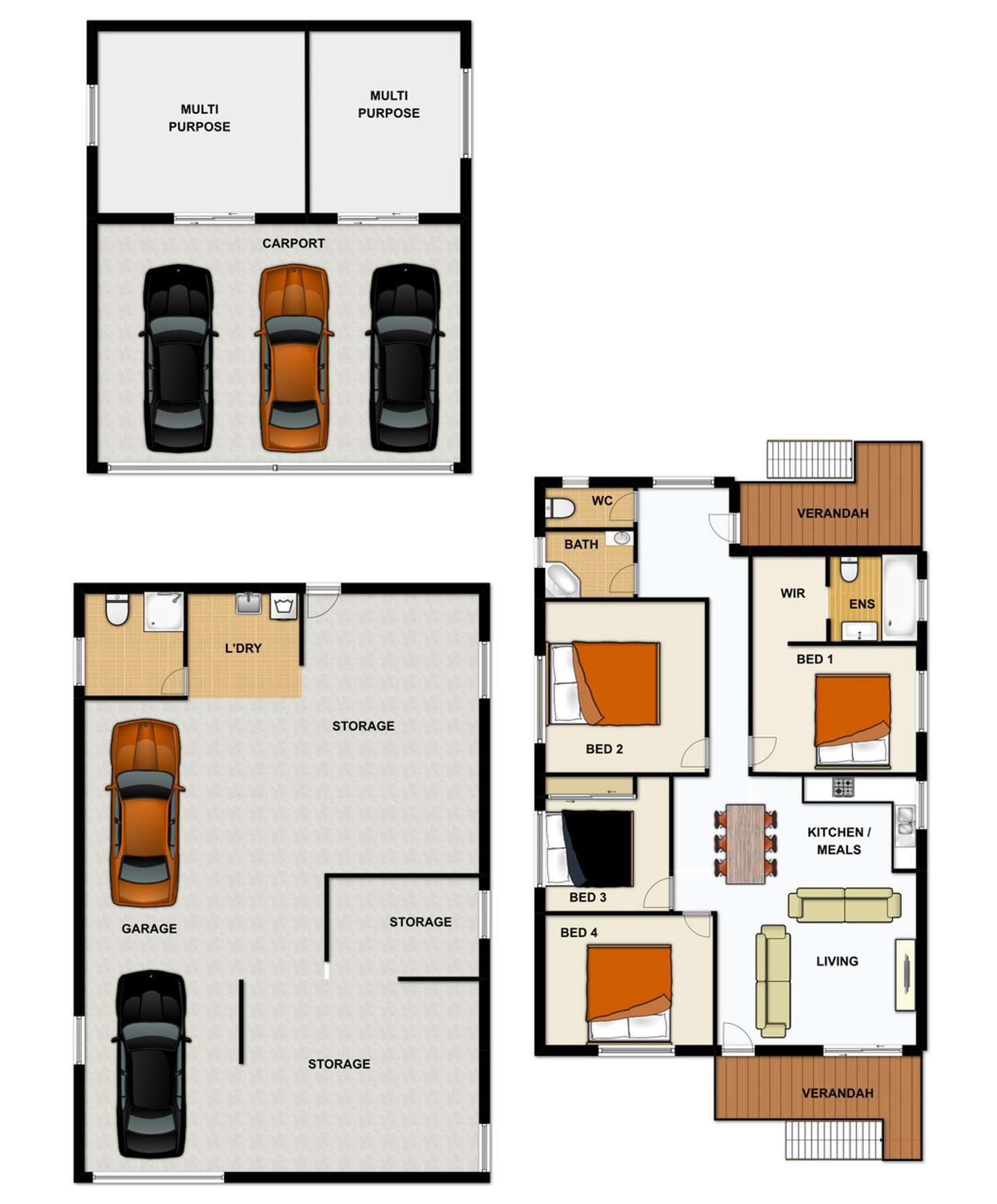 Floorplan of Homely house listing, 1076 Oxley Road, Oxley QLD 4075