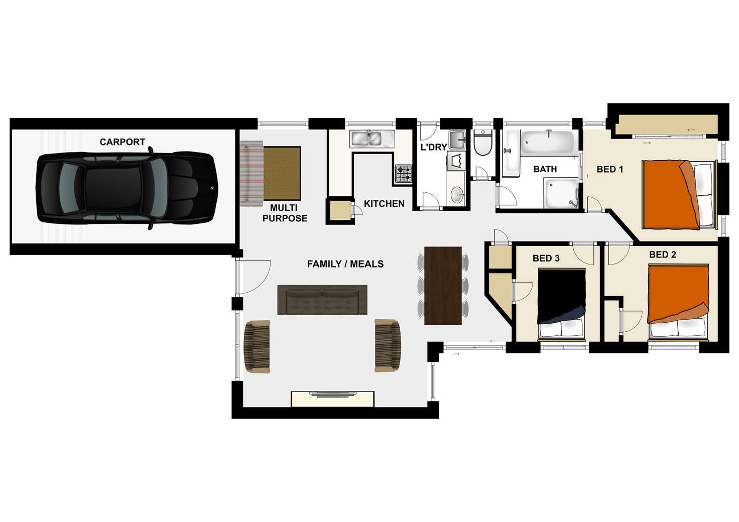 Floorplan of Homely house listing, 9 Monterey Close, Forest Lake QLD 4078