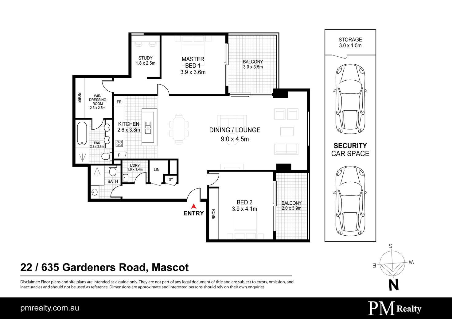 Floorplan of Homely apartment listing, 22/635 Gardeners Rd, Mascot NSW 2020