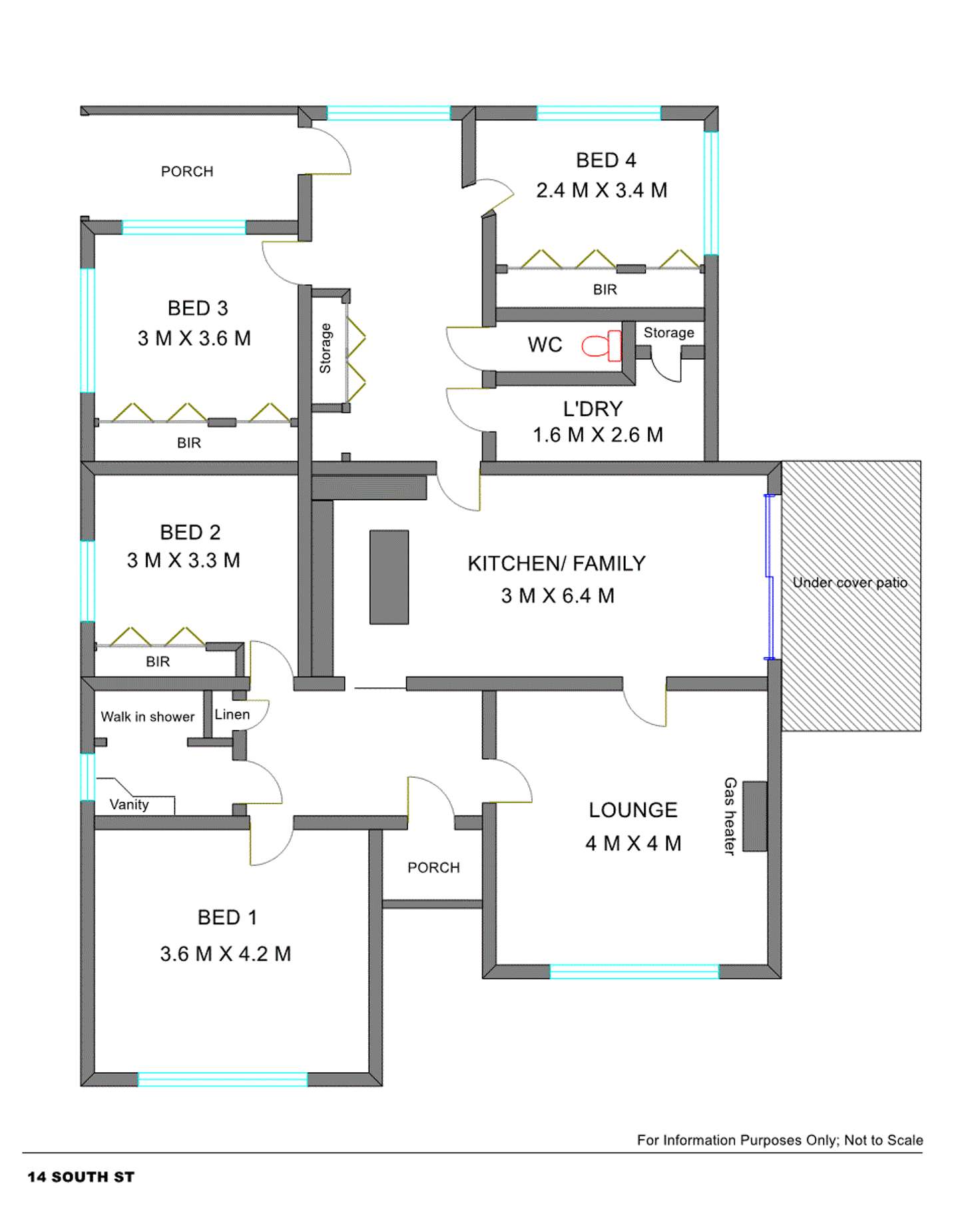 Floorplan of Homely house listing, 14 South Street, Benalla VIC 3672