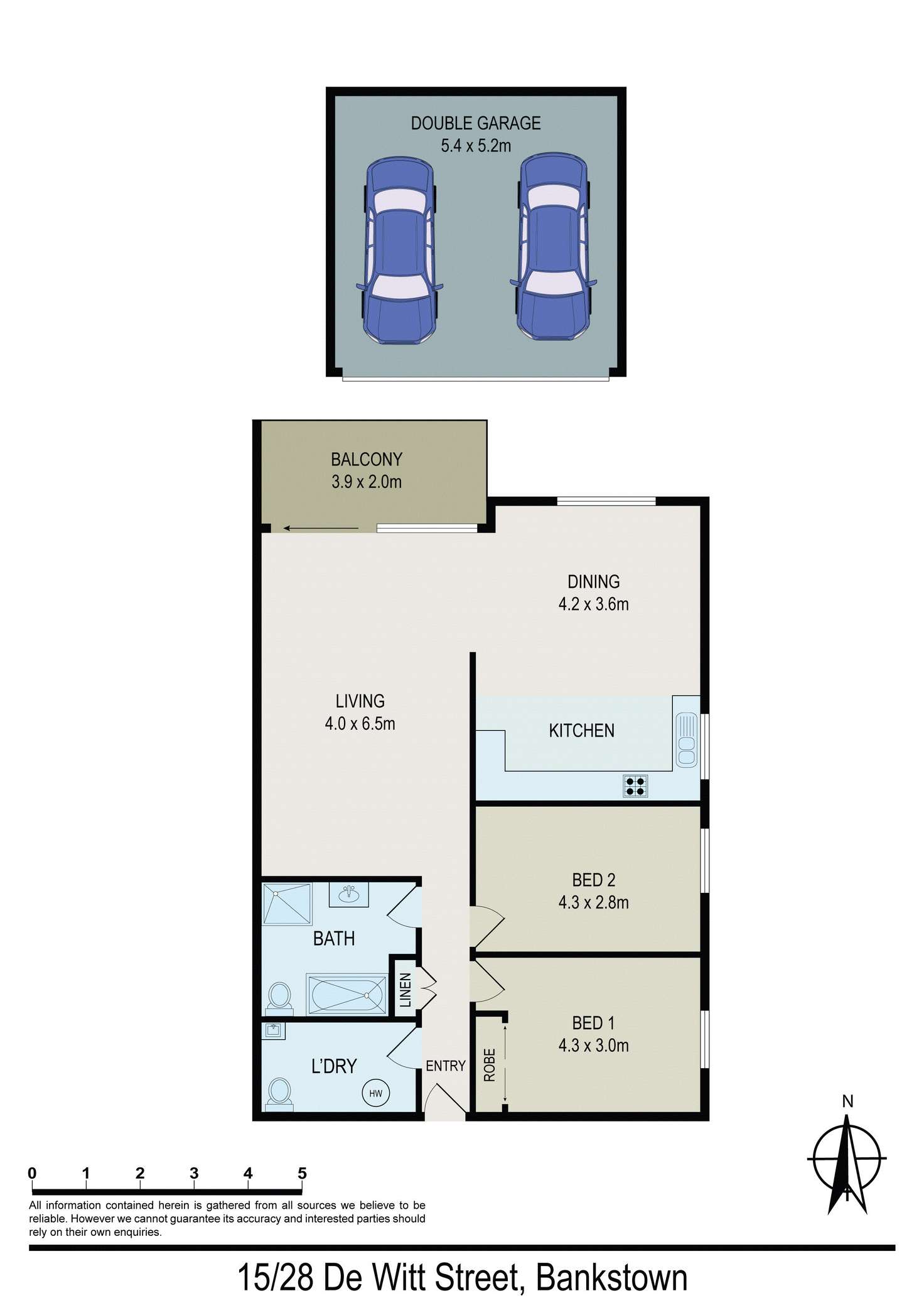 Floorplan of Homely unit listing, Unit 15/28 De Witt St, Bankstown NSW 2200