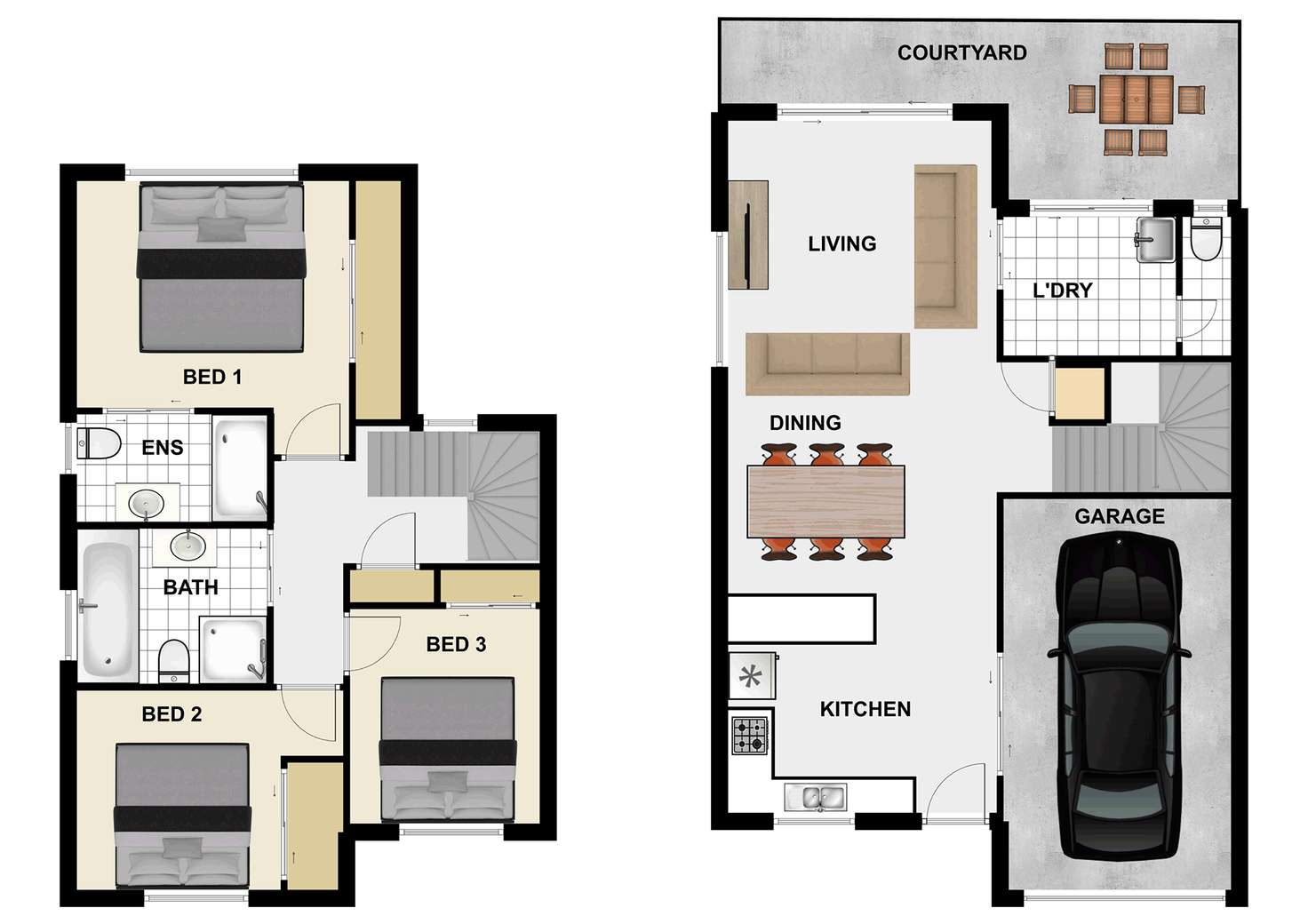 Floorplan of Homely townhouse listing, 38/10 Mcewan St, Richlands QLD 4077