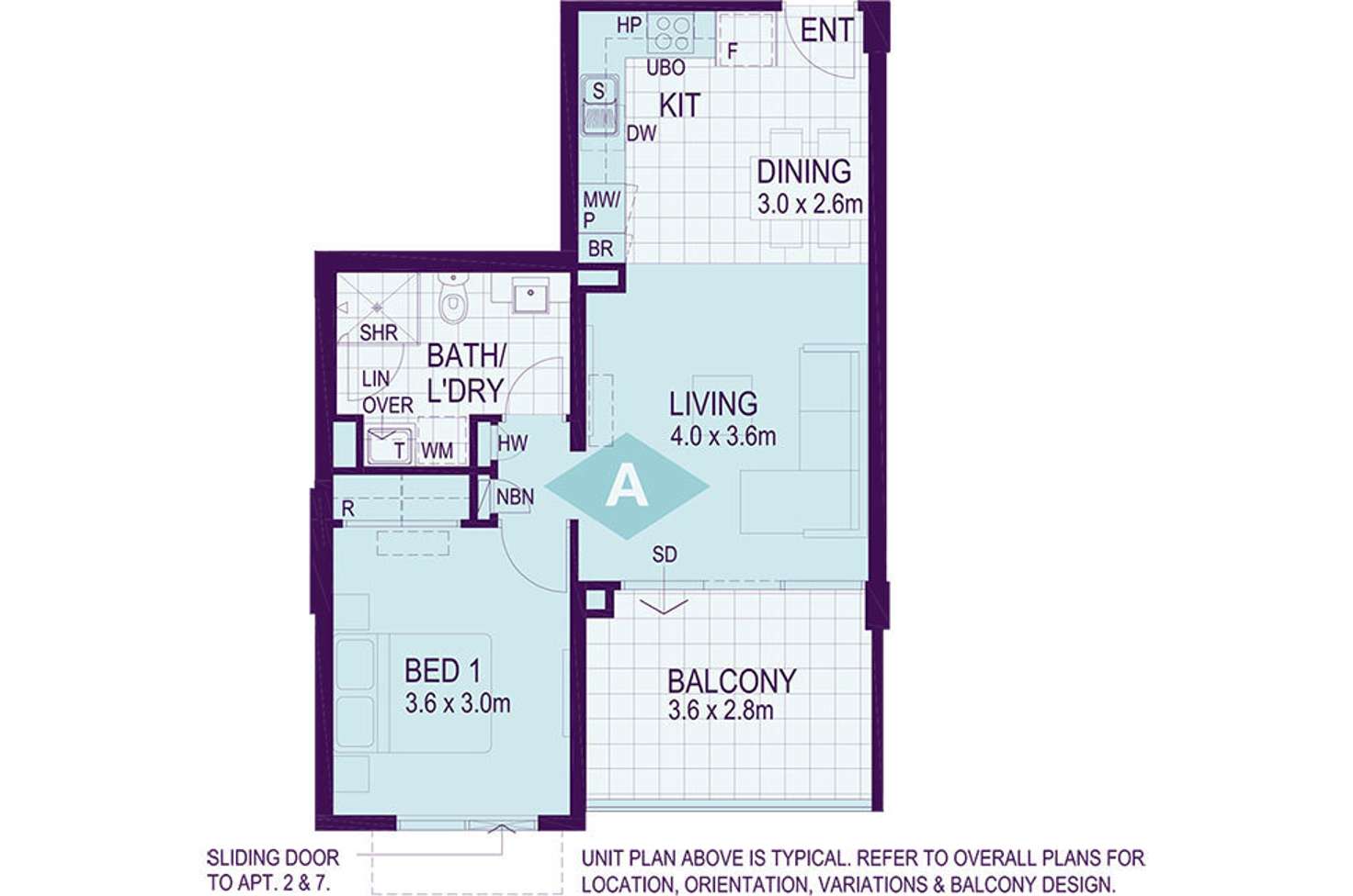 Floorplan of Homely apartment listing, 108/172 Railway Parade, West Leederville WA 6007