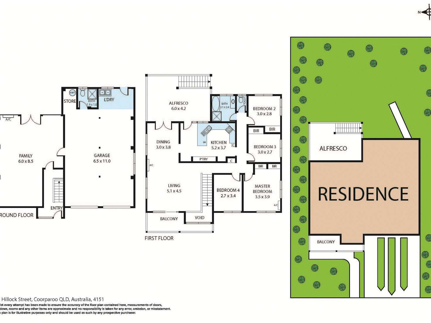 Floorplan of Homely house listing, 43 Hillock St, Coorparoo QLD 4151