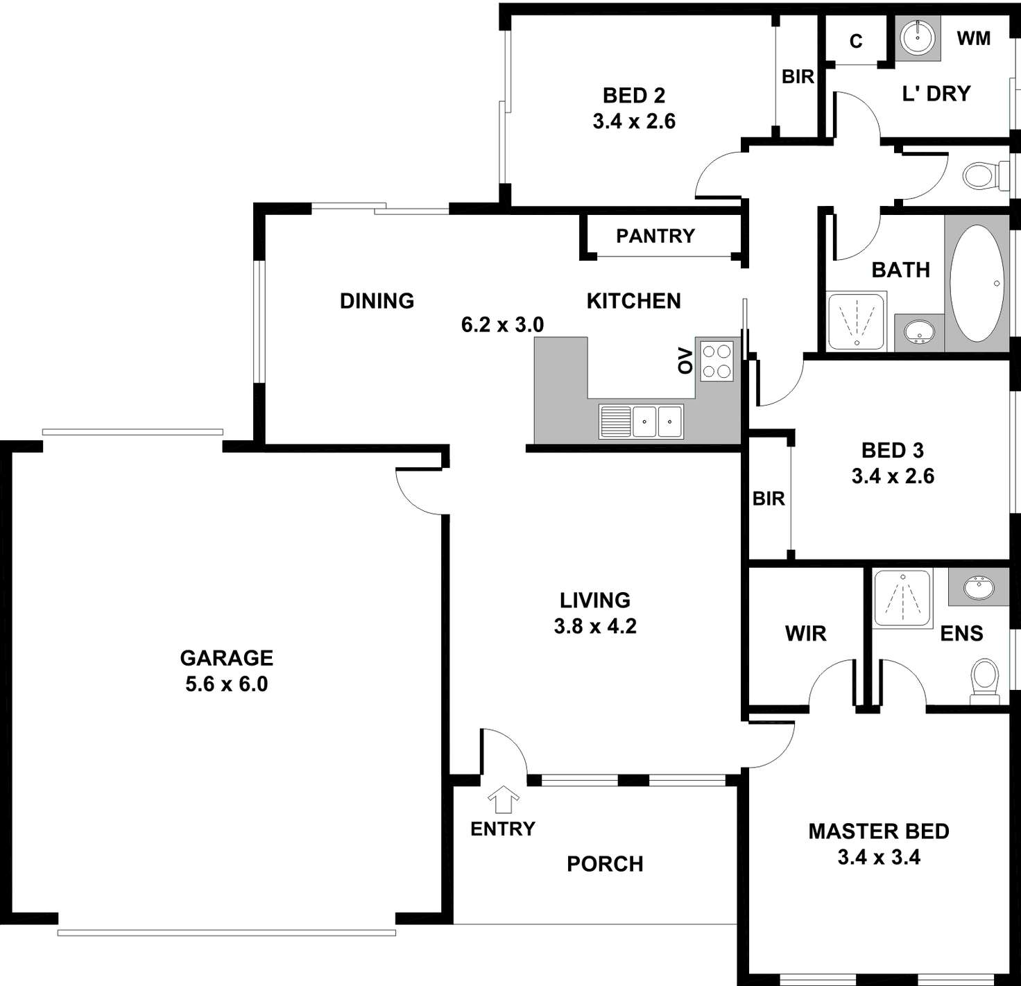 Floorplan of Homely house listing, 12 Jeune Place, Kurunjang VIC 3337