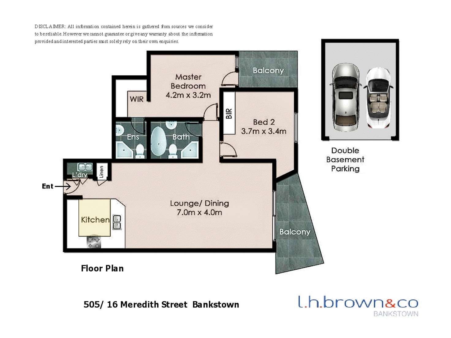 Floorplan of Homely apartment listing, Unit 505/16-20 Meredith St, Bankstown NSW 2200
