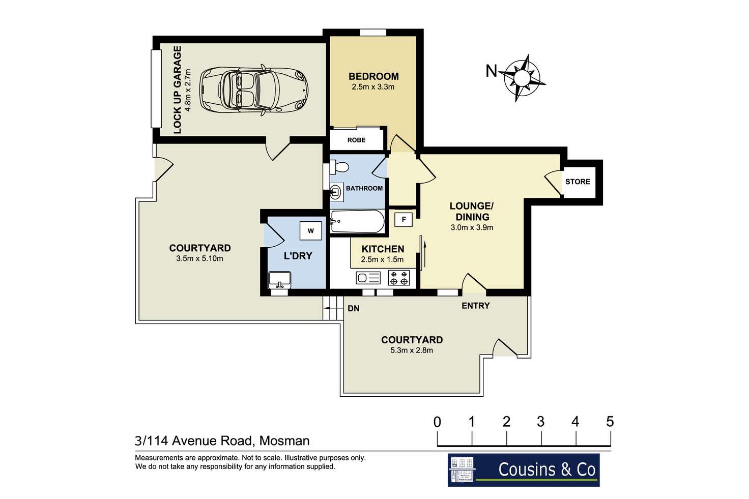 Floorplan of Homely apartment listing, 3/114 Avenue Road, Mosman NSW 2088