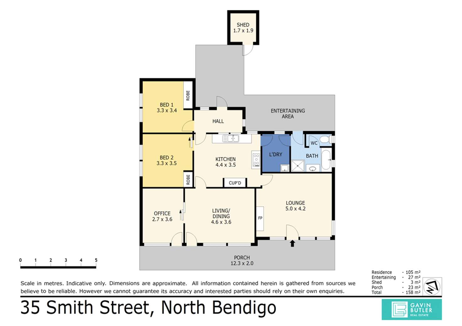Floorplan of Homely house listing, 35 Smith St, North Bendigo VIC 3550