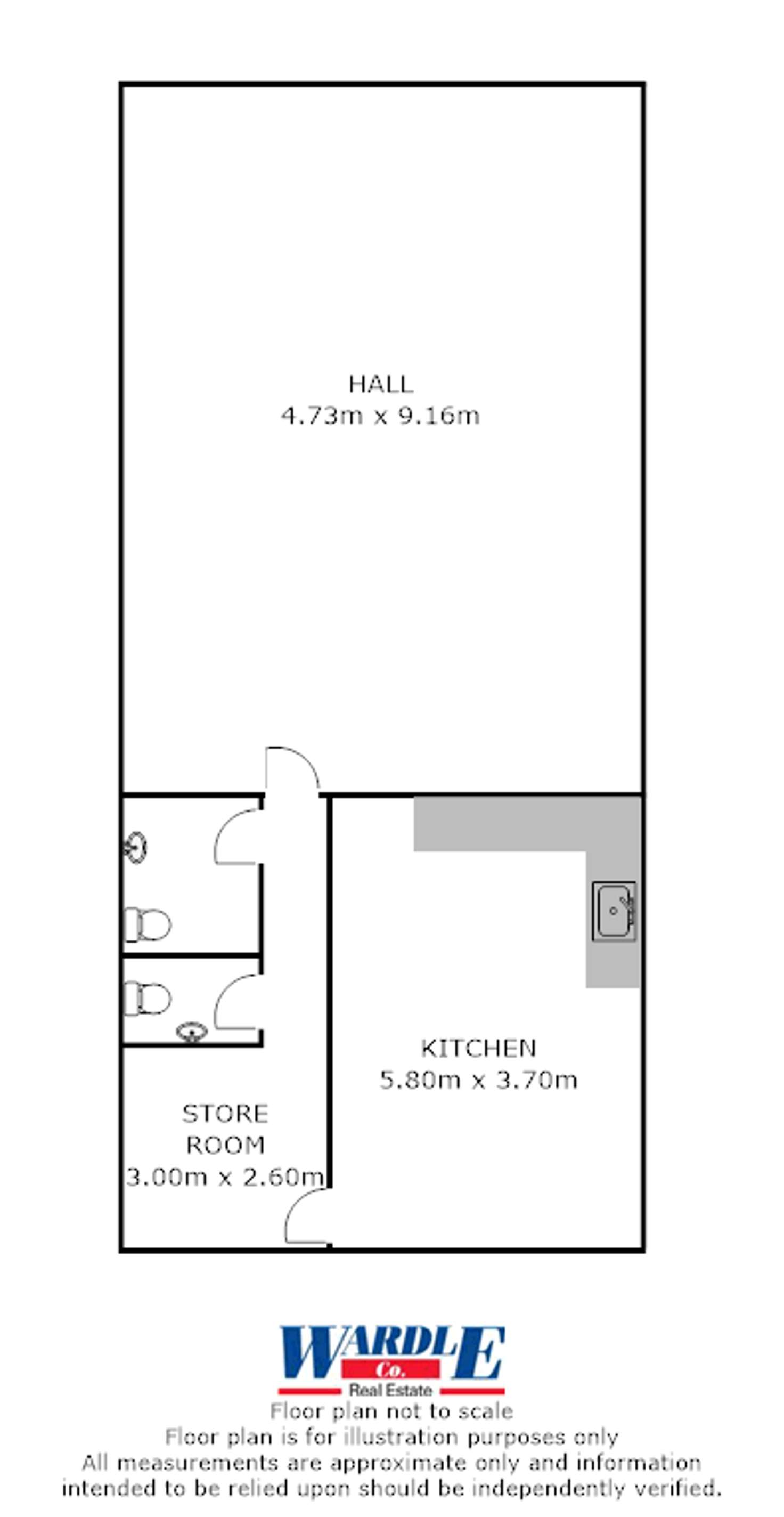 Floorplan of Homely warehouse listing, 26 Fourth St, Orroroo SA 5431