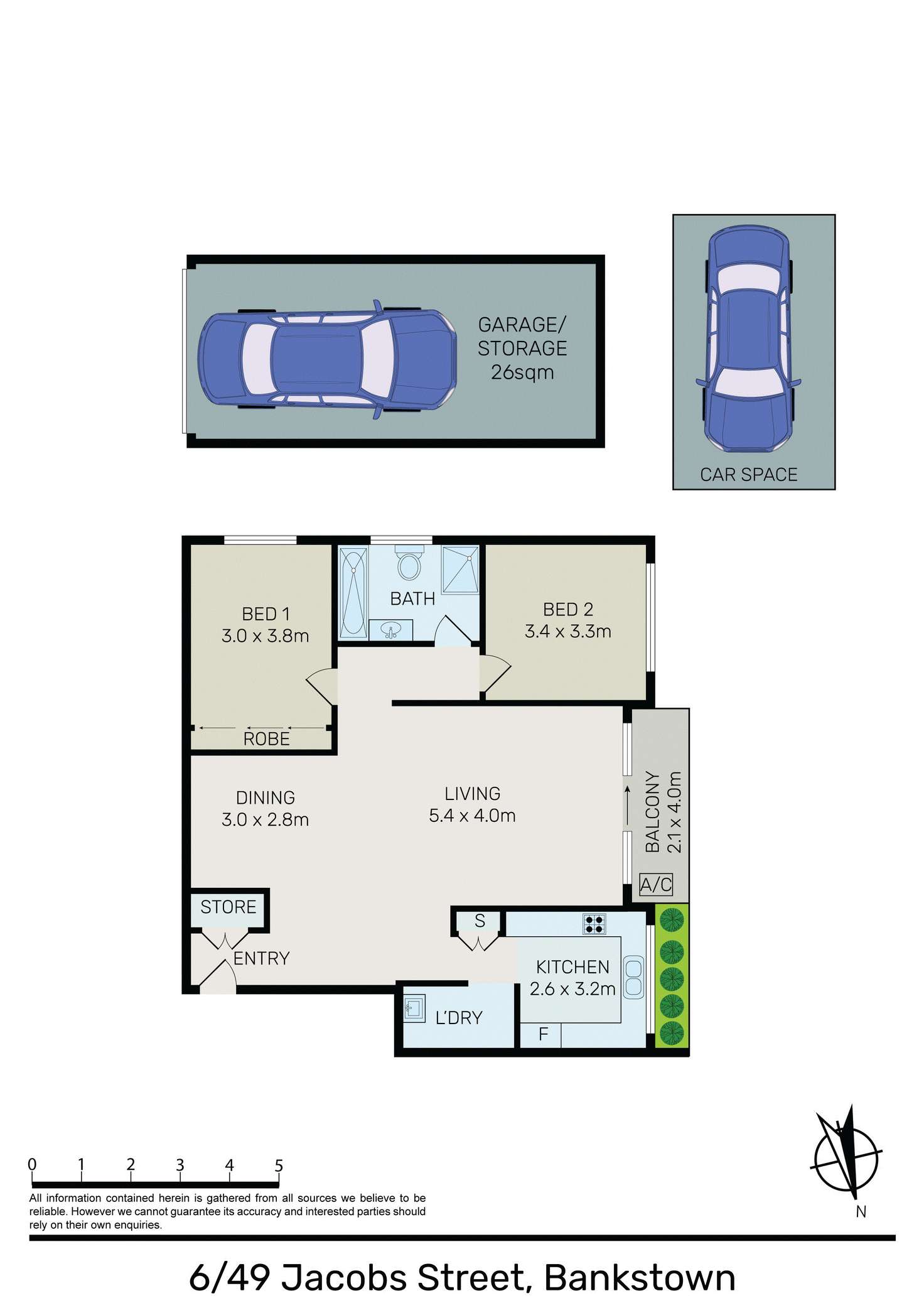 Floorplan of Homely apartment listing, Unit 6/49 Jacobs St, Bankstown NSW 2200