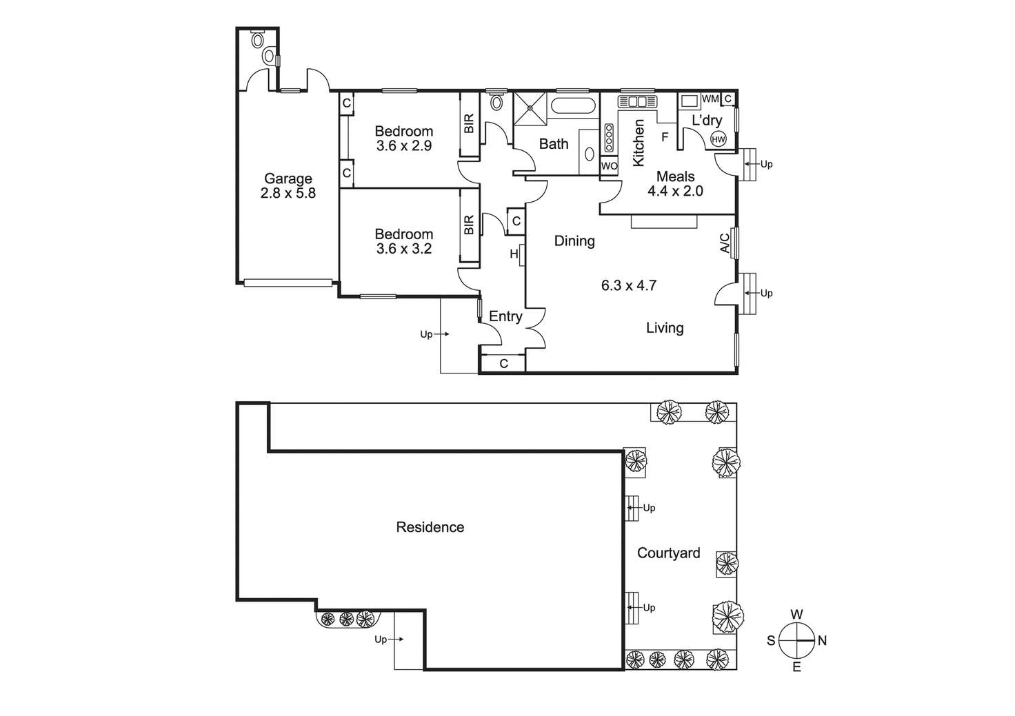 Floorplan of Homely unit listing, Unit 4/253 New St, Brighton VIC 3186