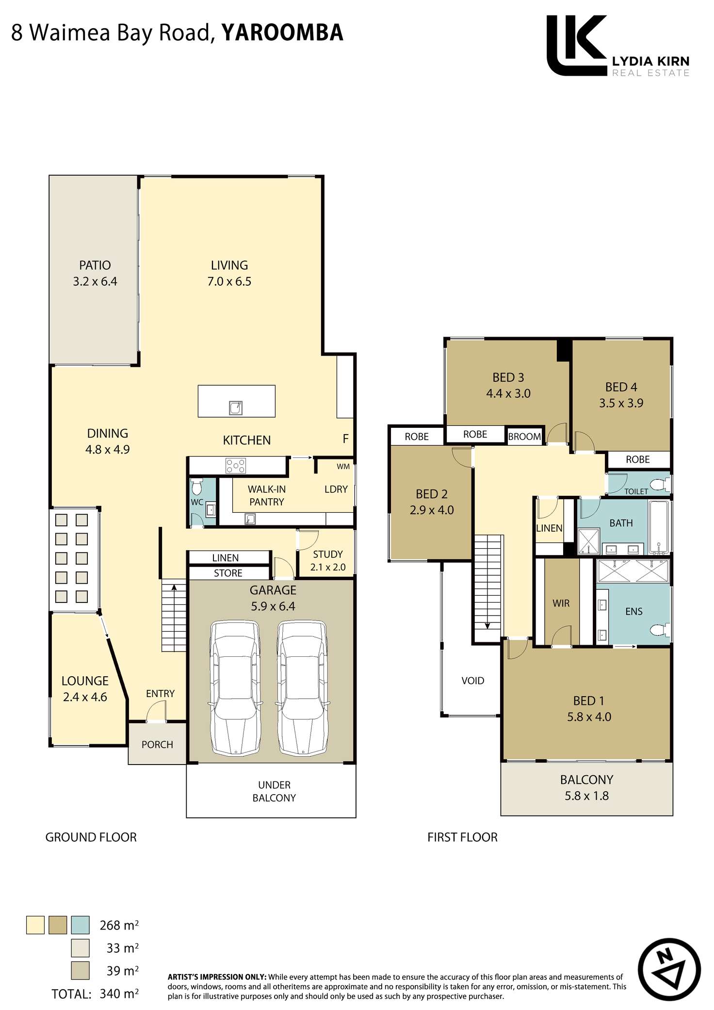 Floorplan of Homely house listing, 8 Waimea Bay Rd, Yaroomba QLD 4573