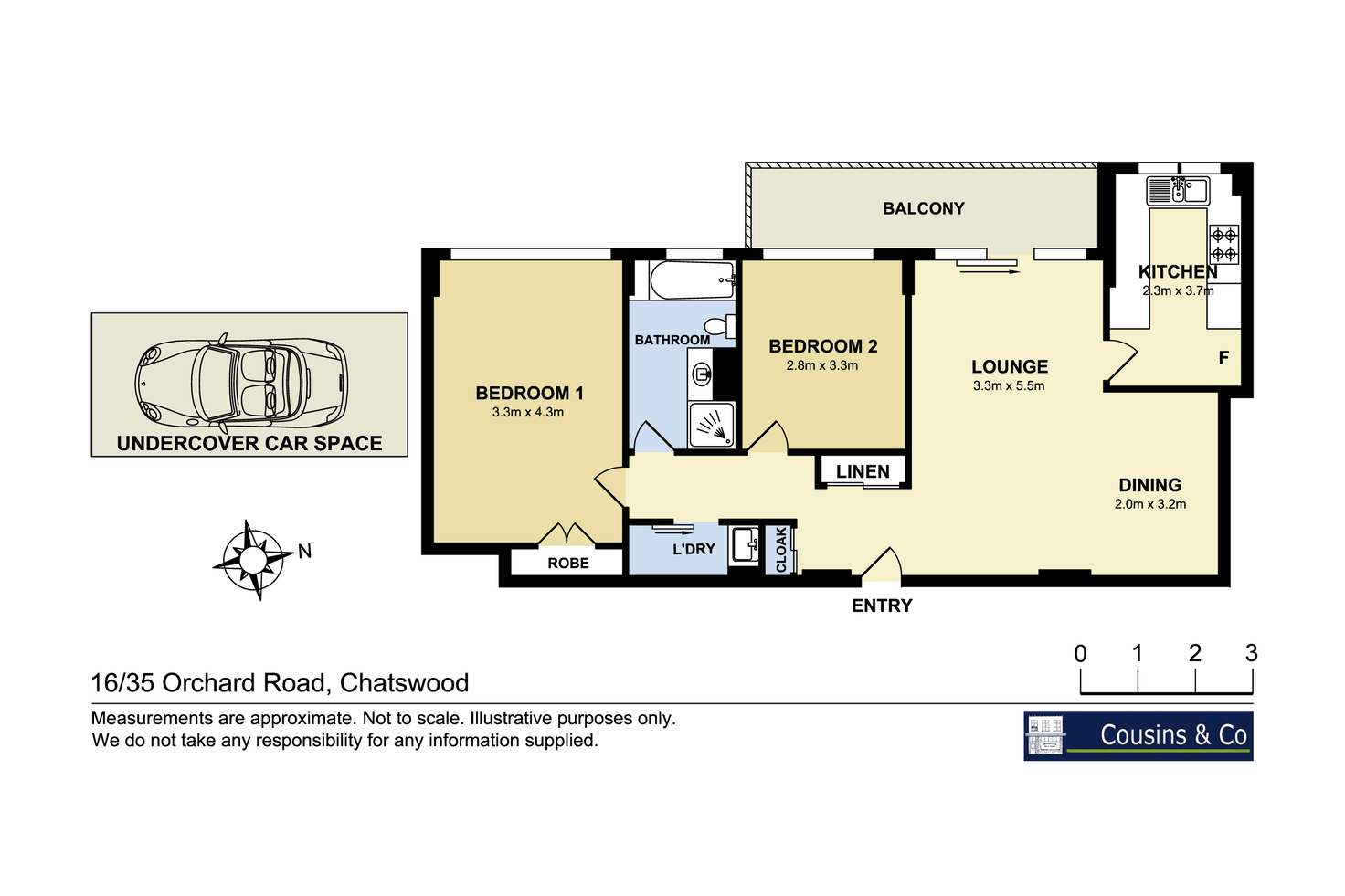 Floorplan of Homely apartment listing, 16/35-43 Orchard Road, Chatswood NSW 2067