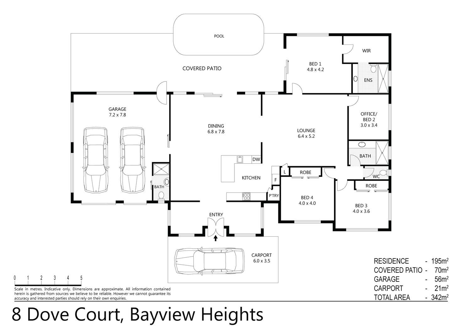 Floorplan of Homely house listing, 8 Dove Ct, Bayview Heights QLD 4868