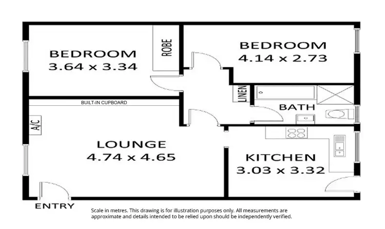 Floorplan of Homely unit listing, Unit 4/77 Lockwood Rd, Burnside SA 5066