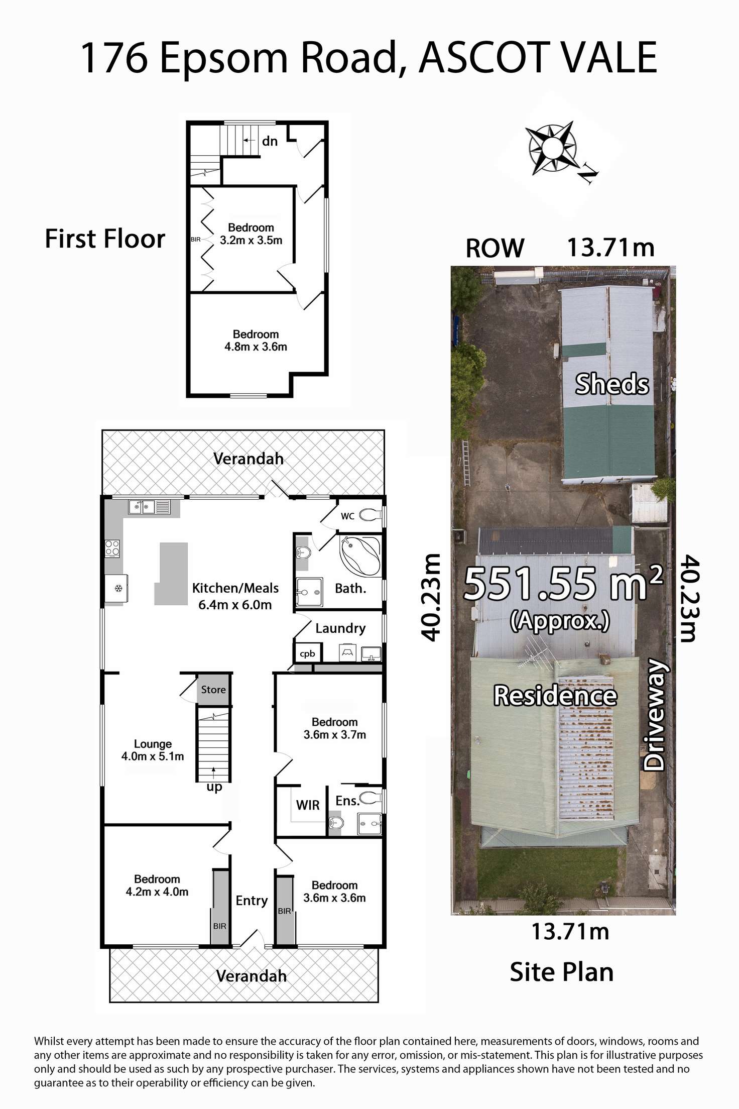 Floorplan of Homely house listing, 176 Epsom Road, Ascot Vale VIC 3032
