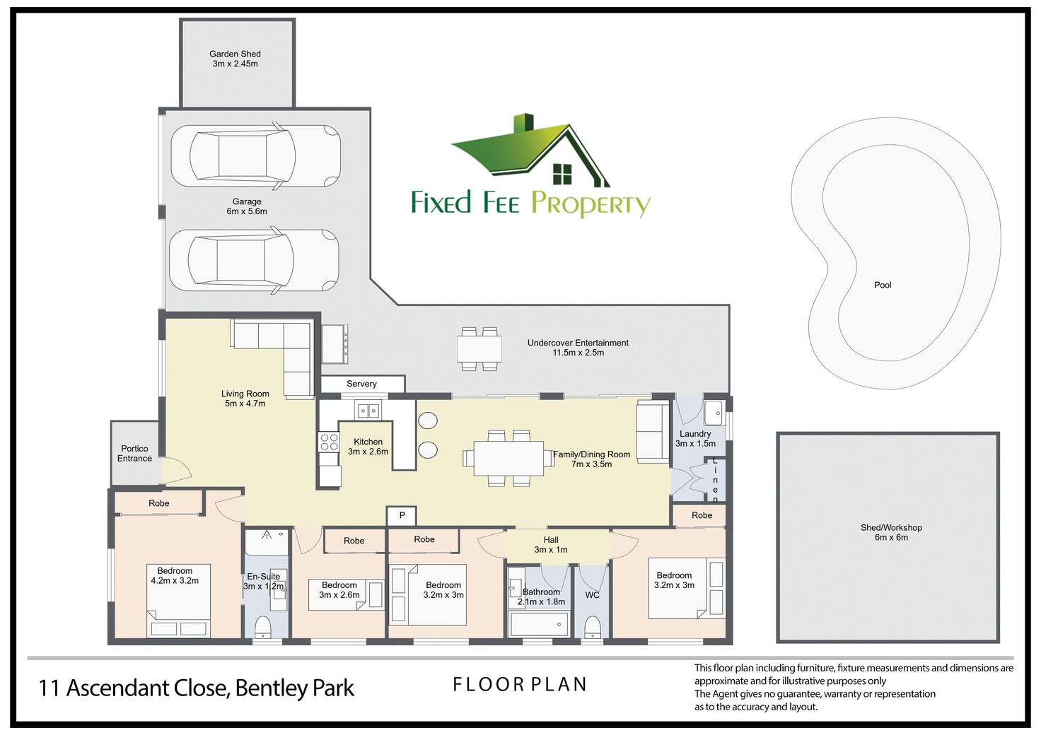 Floorplan of Homely house listing, 11 Ascendant Cl, Bentley Park QLD 4869