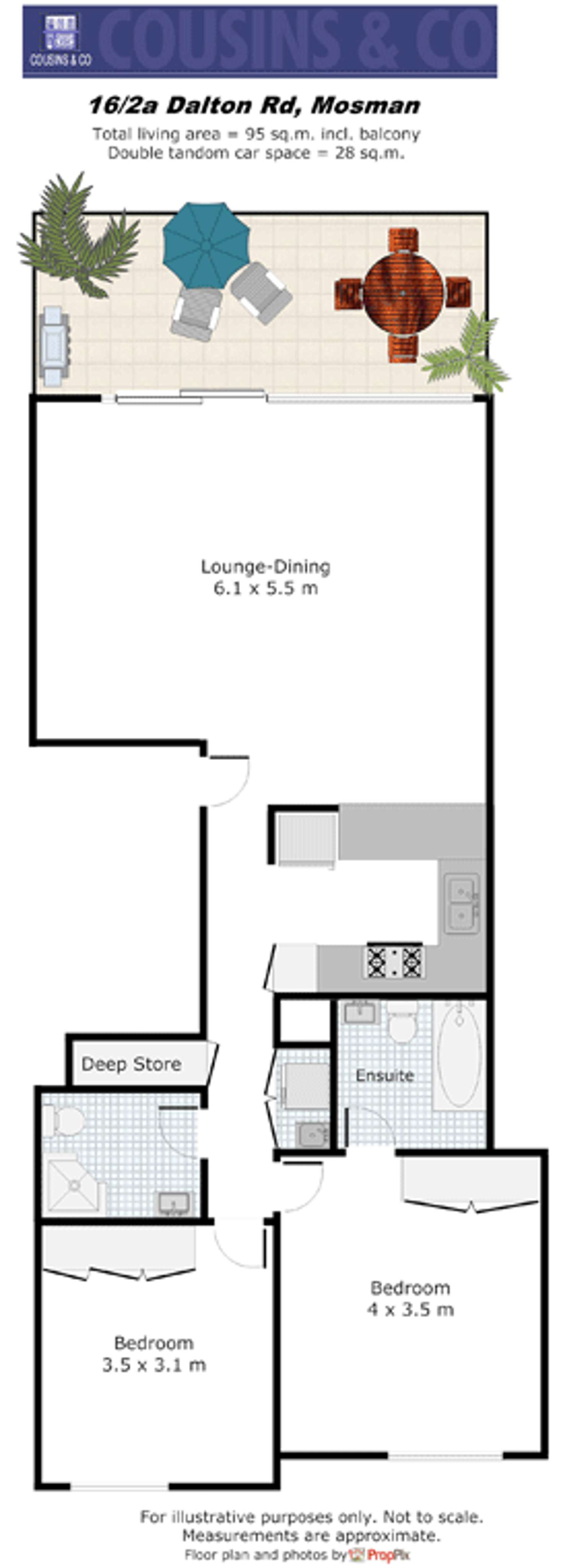 Floorplan of Homely apartment listing, 16/2a Dalton Road, Mosman NSW 2088