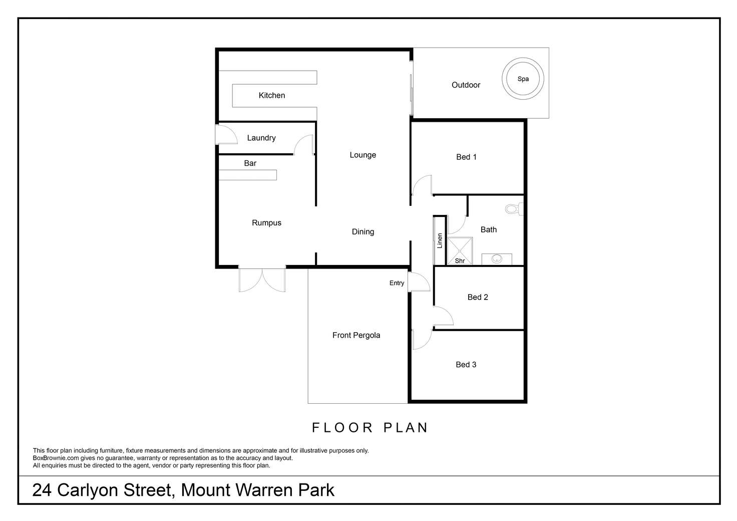 Floorplan of Homely house listing, 24 Carlyon St, Mount Warren Park QLD 4207