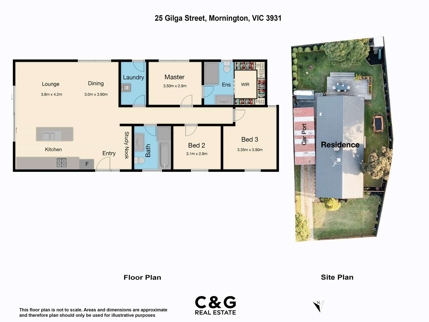 Floorplan of Homely house listing, 25 Gilga St, Mornington VIC 3931