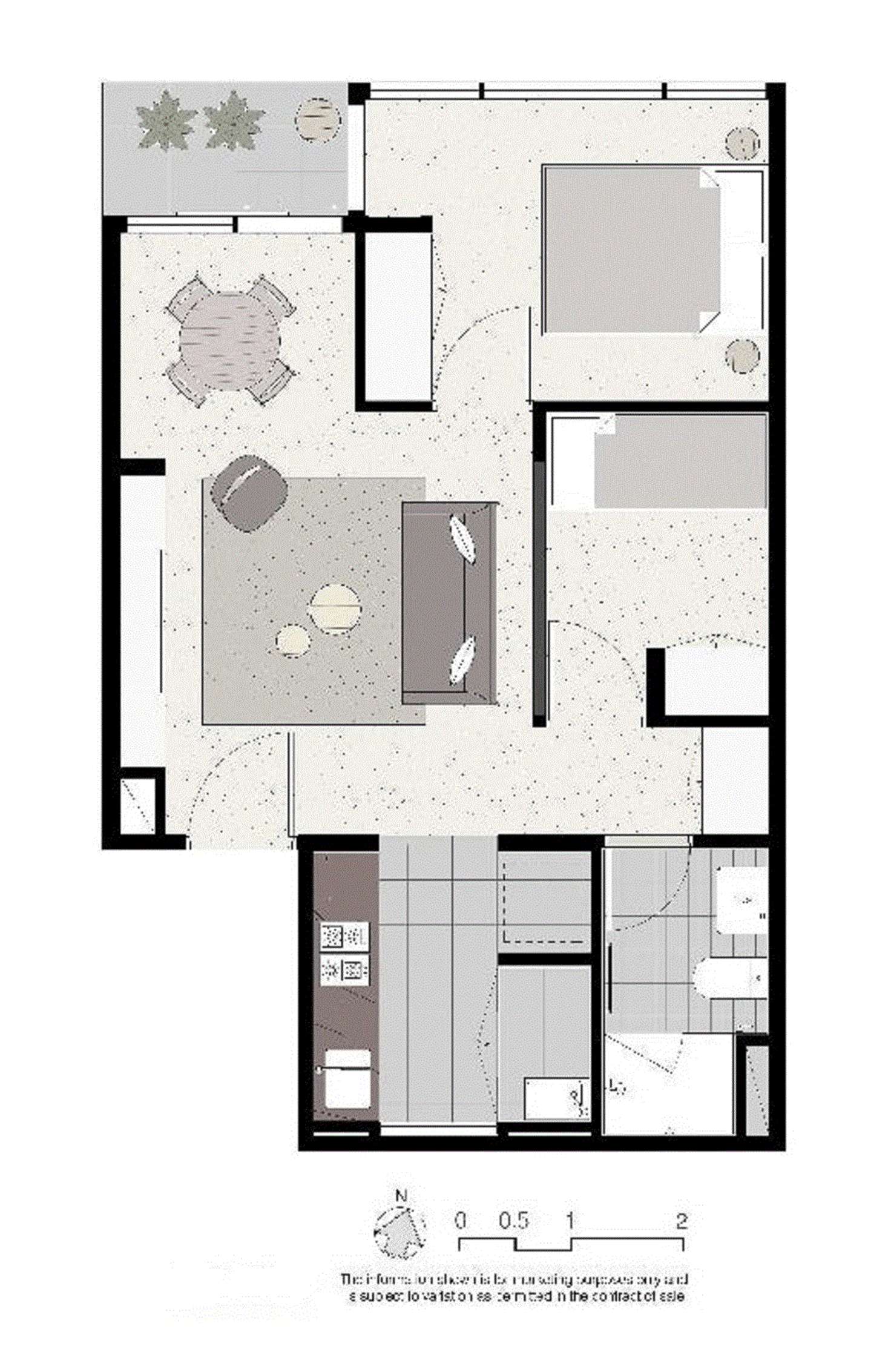 Floorplan of Homely apartment listing, 3012/500 Elizabeth Street, Melbourne VIC 3000