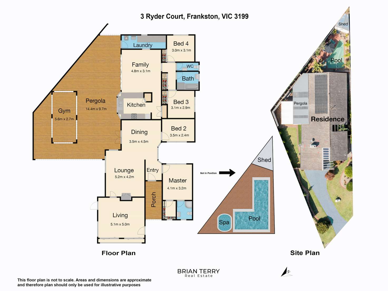 Floorplan of Homely house listing, 3 Ryder Ct, Frankston VIC 3199