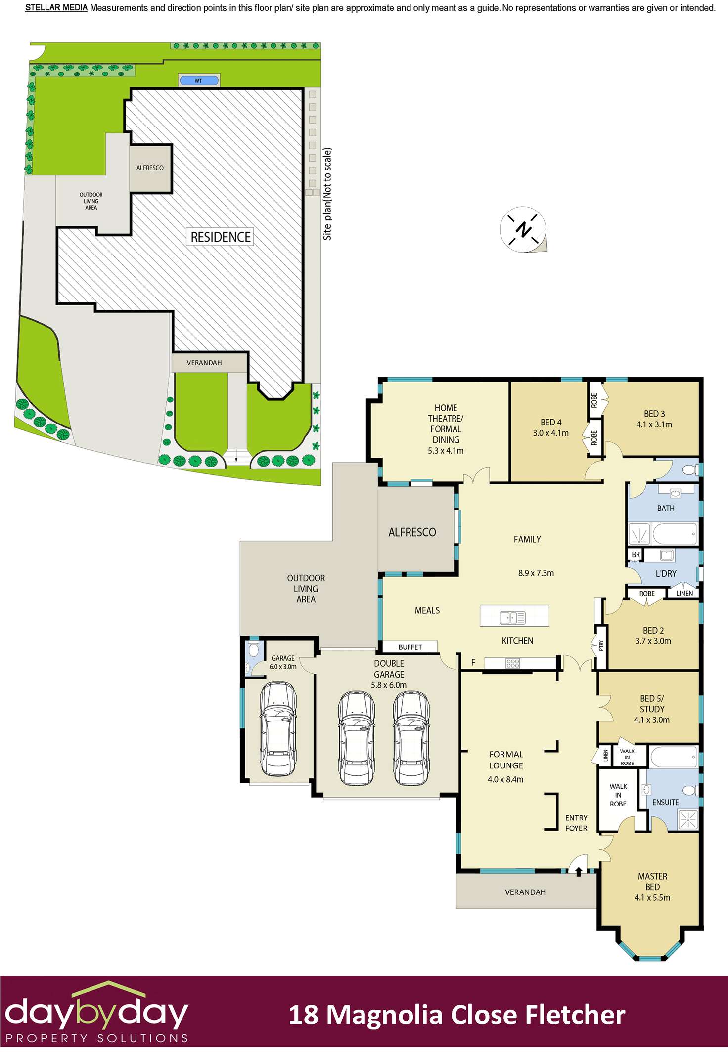 Floorplan of Homely house listing, 18 Magnolia Cl, Fletcher NSW 2287