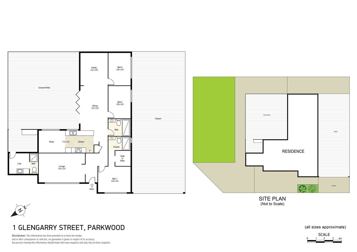 Floorplan of Homely house listing, 1 Glengarry Street, Parkwood WA 6147