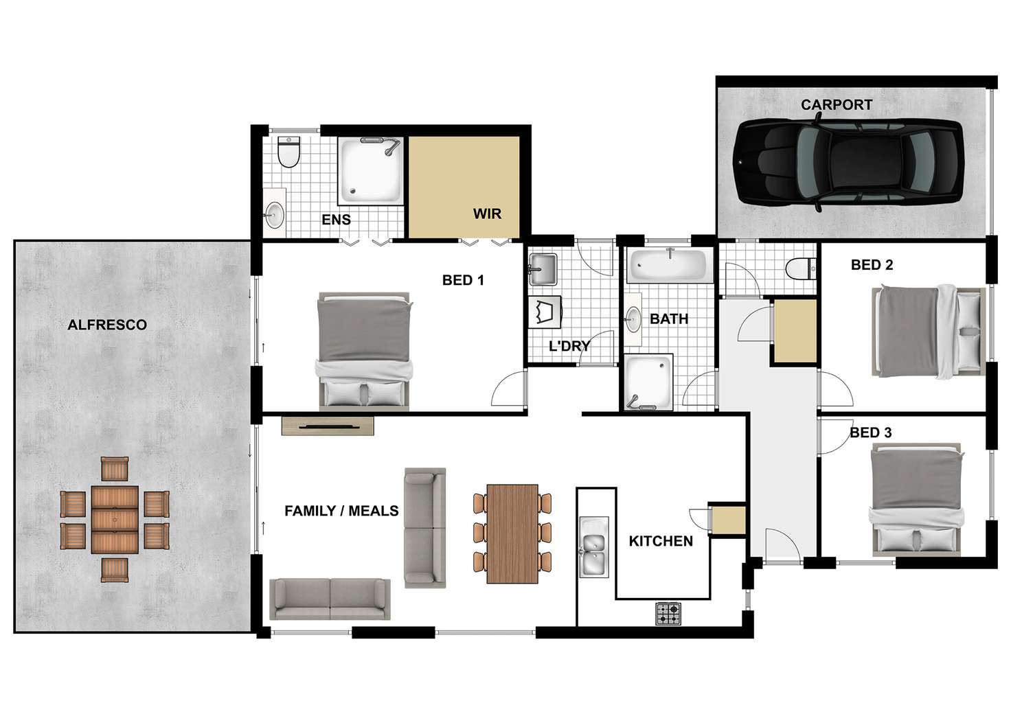 Floorplan of Homely house listing, 15 Jezabel Dr, Springfield Lakes QLD 4300