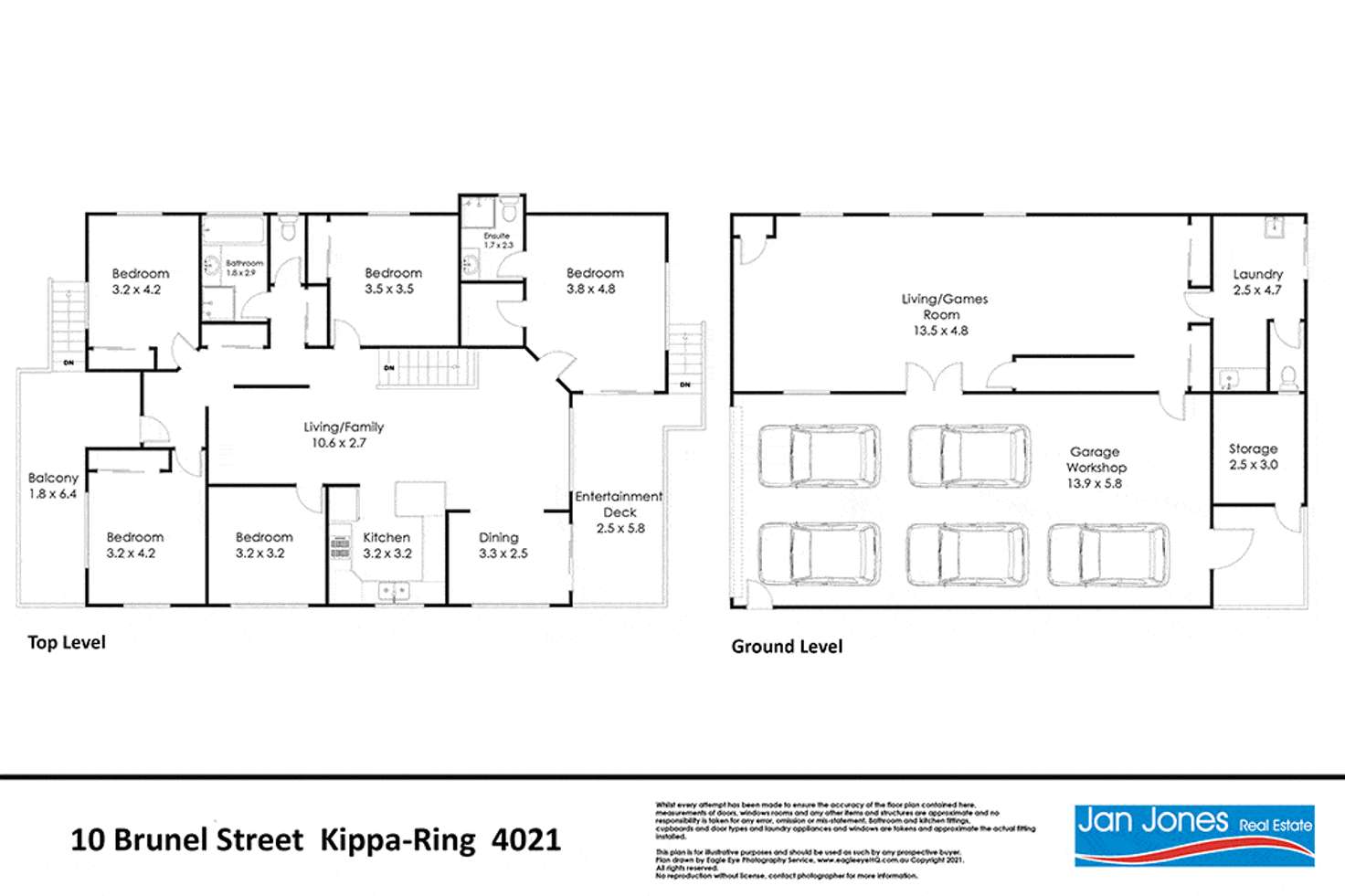 Floorplan of Homely house listing, 10 Brunel Street, Kippa-ring QLD 4021