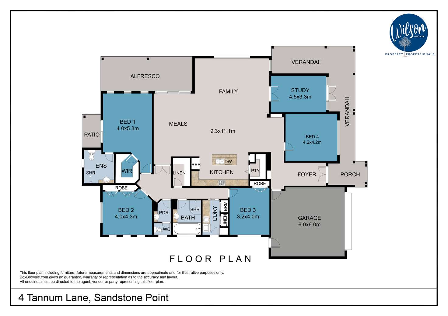 Floorplan of Homely house listing, 4 Tannum Lane, Sandstone Point QLD 4511