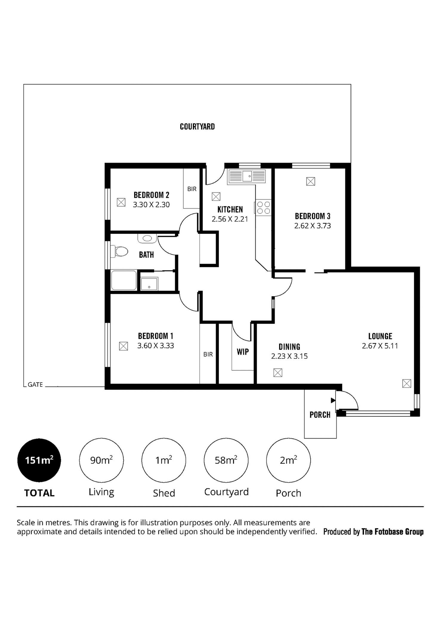 Floorplan of Homely unit listing, Unit 3/30 Murray St, Clapham SA 5062