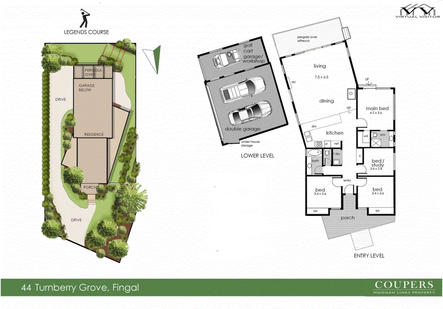 Floorplan of Homely house listing, 44 Turnberry Gr, Fingal VIC 3939