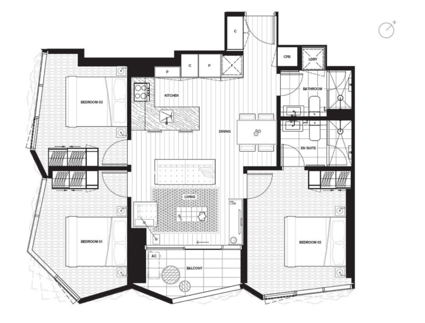 Floorplan of Homely apartment listing, 5207/442 Elizabeth Street, Melbourne VIC 3000
