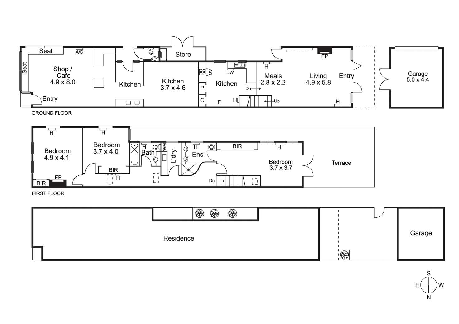 Floorplan of Homely apartment listing, 531 Hampton St, Hampton VIC 3188