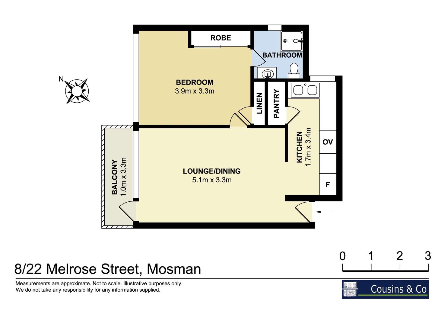 Floorplan of Homely apartment listing, 8/22 Melrose Street, Mosman NSW 2088
