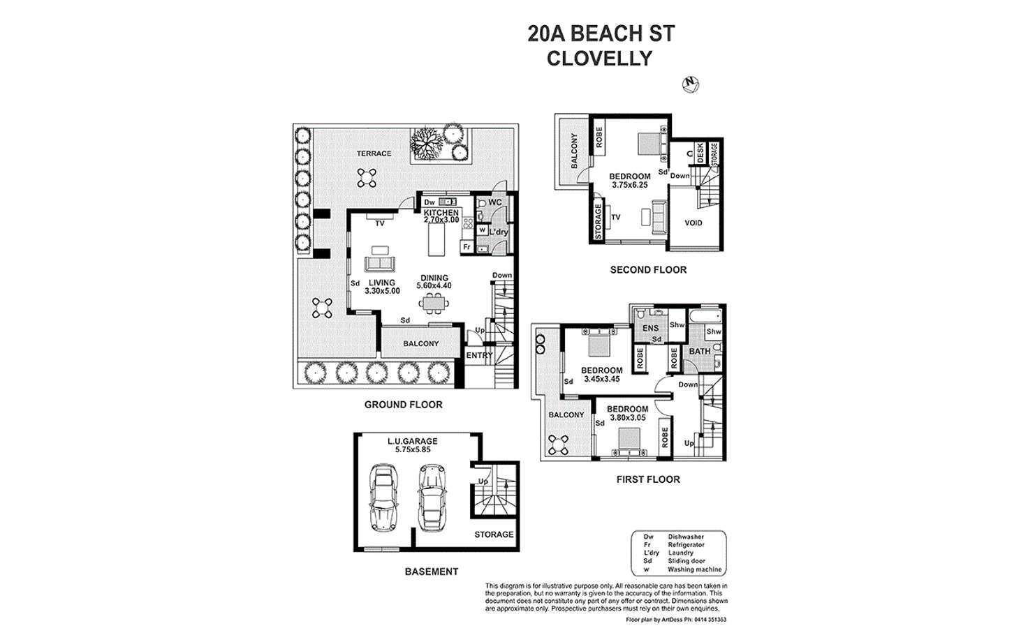 Floorplan of Homely house listing, 20A Beach St, Coogee NSW 2034